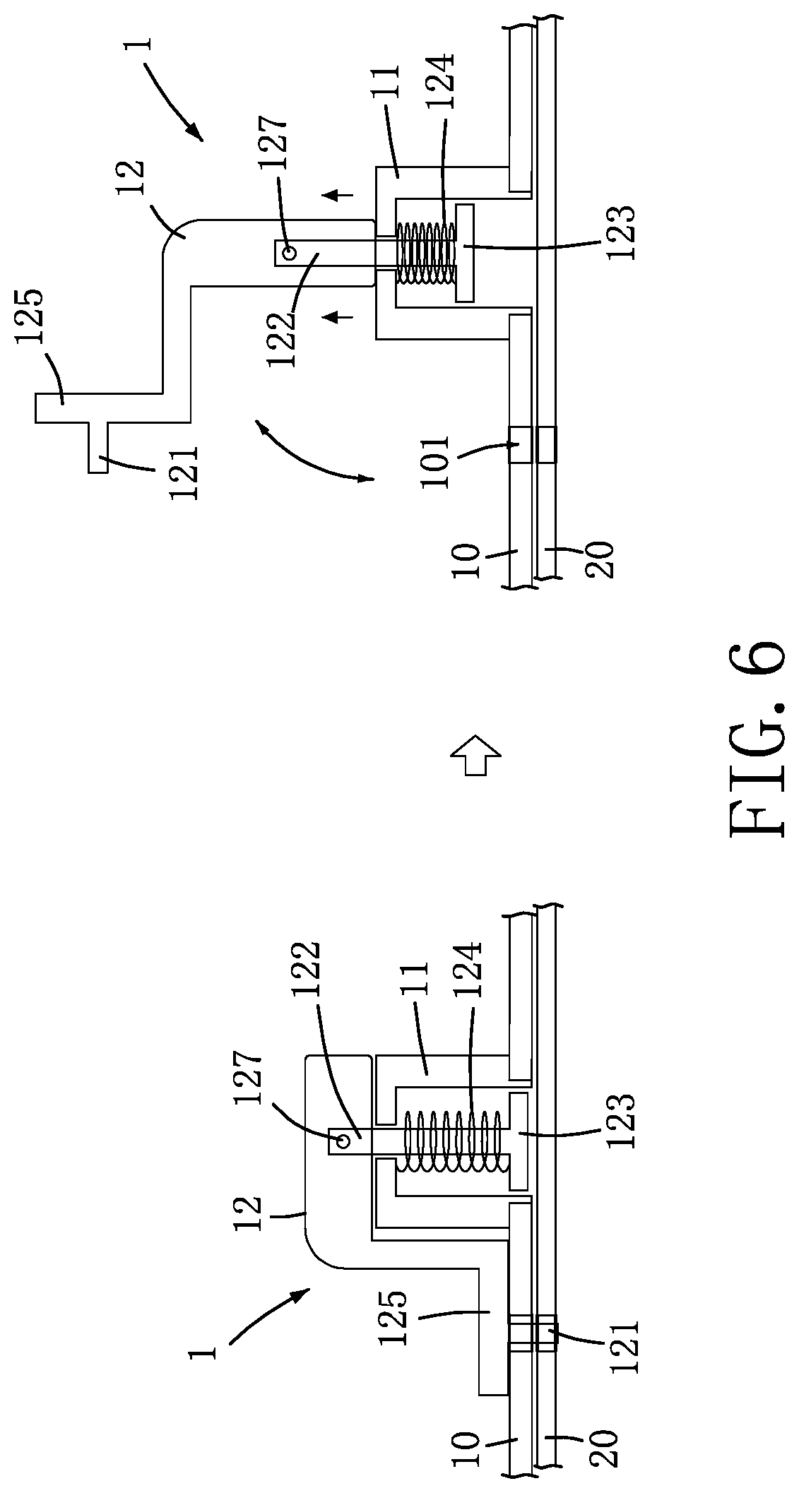 Patent US12098737 Figure 5 – Joint structure, joint module and method of assembling joint structure on object