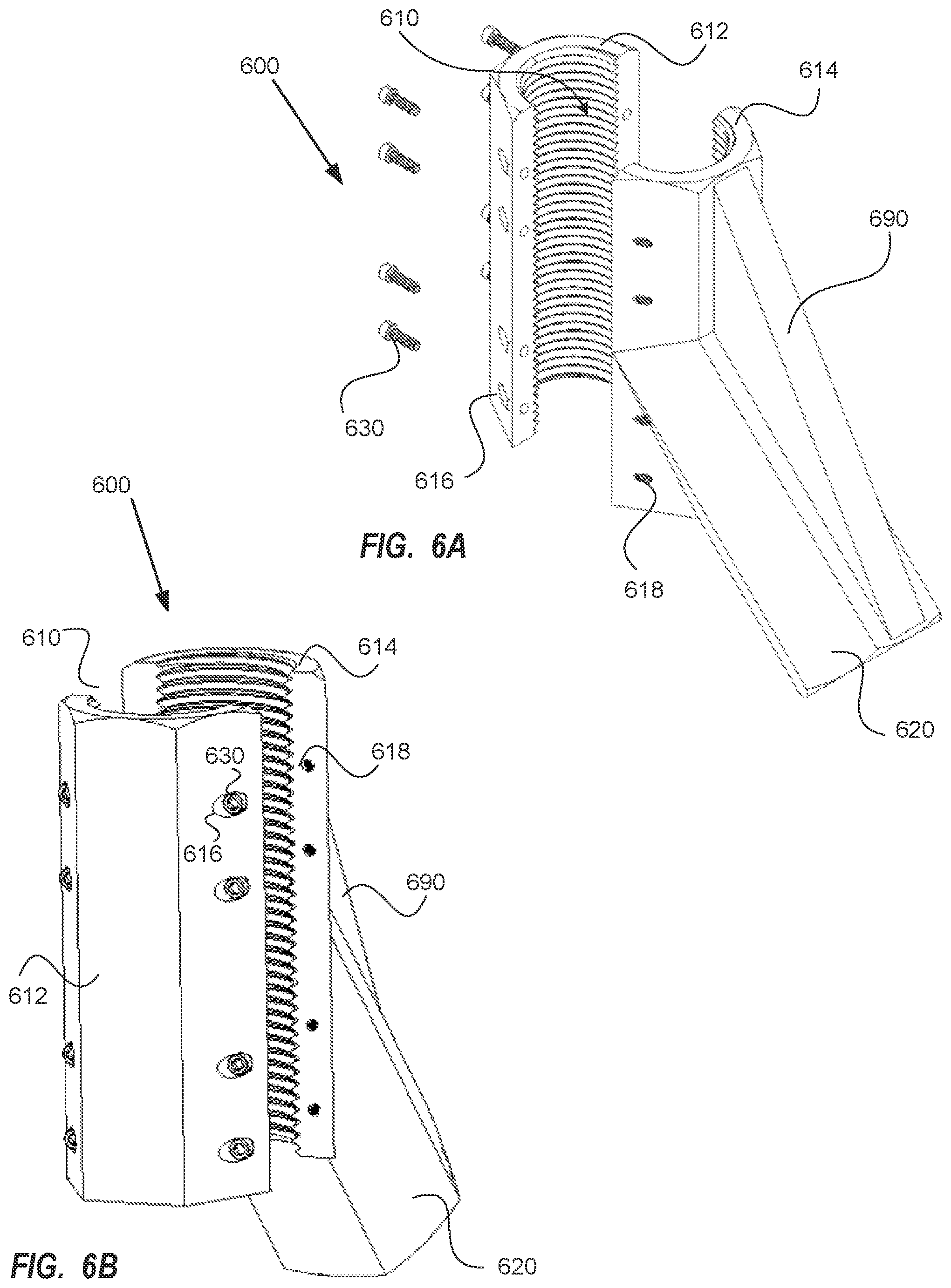 Patent US12098743 Figure 9 – Angled threaded rod coupling having mountable pass-through coupler and improvements thereof