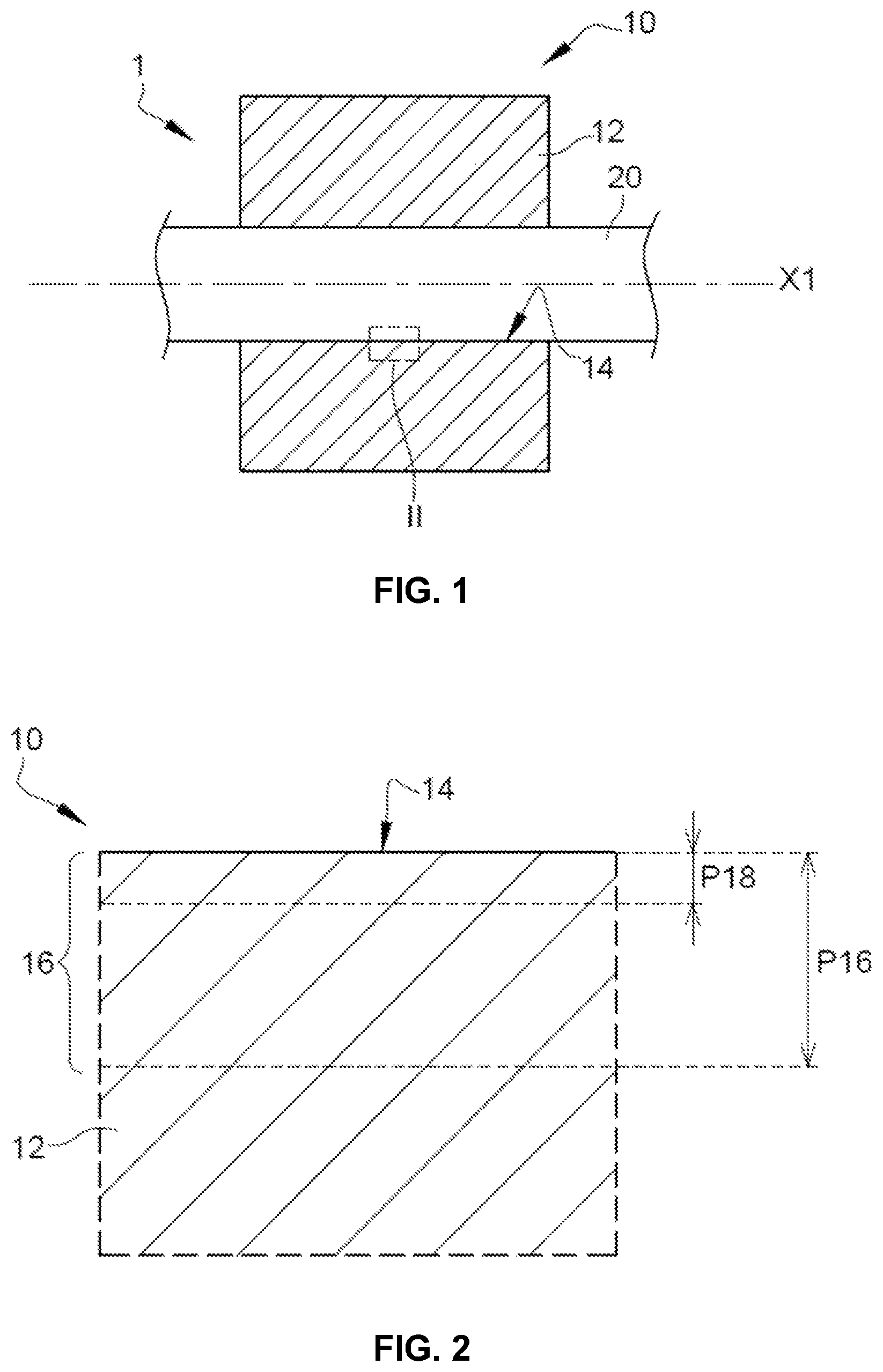 Patent US12098744 Figure 1 – Guiding member, mechanical system comprising such a guiding member, and method for producing such a guiding member