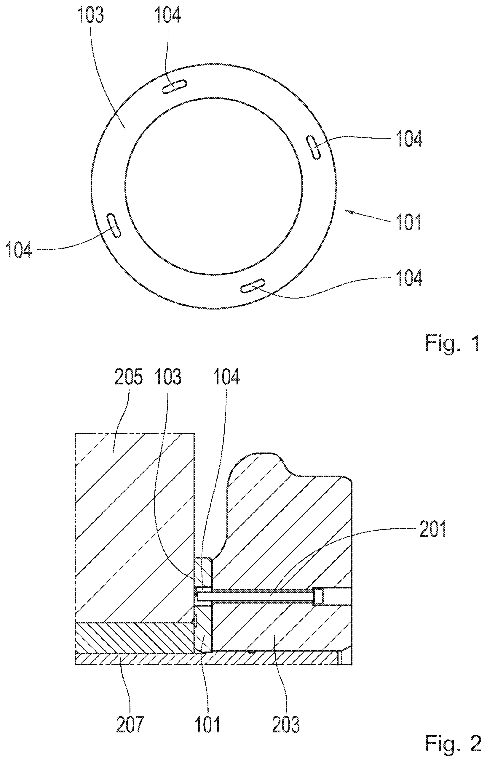 Patent US12098745 Figure 1 – Pivoting thrust washer