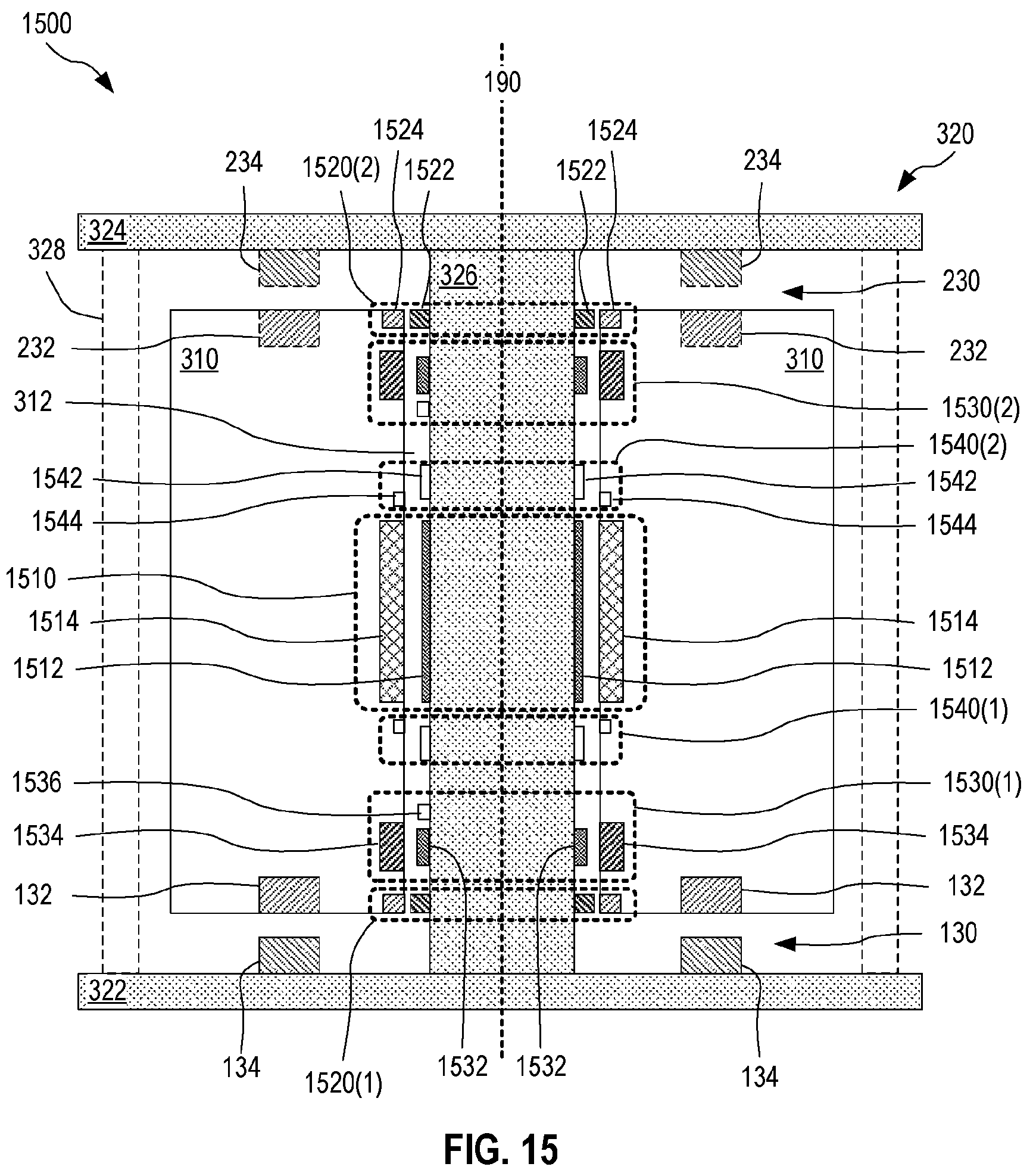 Patent US12098748 Figure 5 – Magnetic bearings for flywheel rotor levitation with radial stabilization