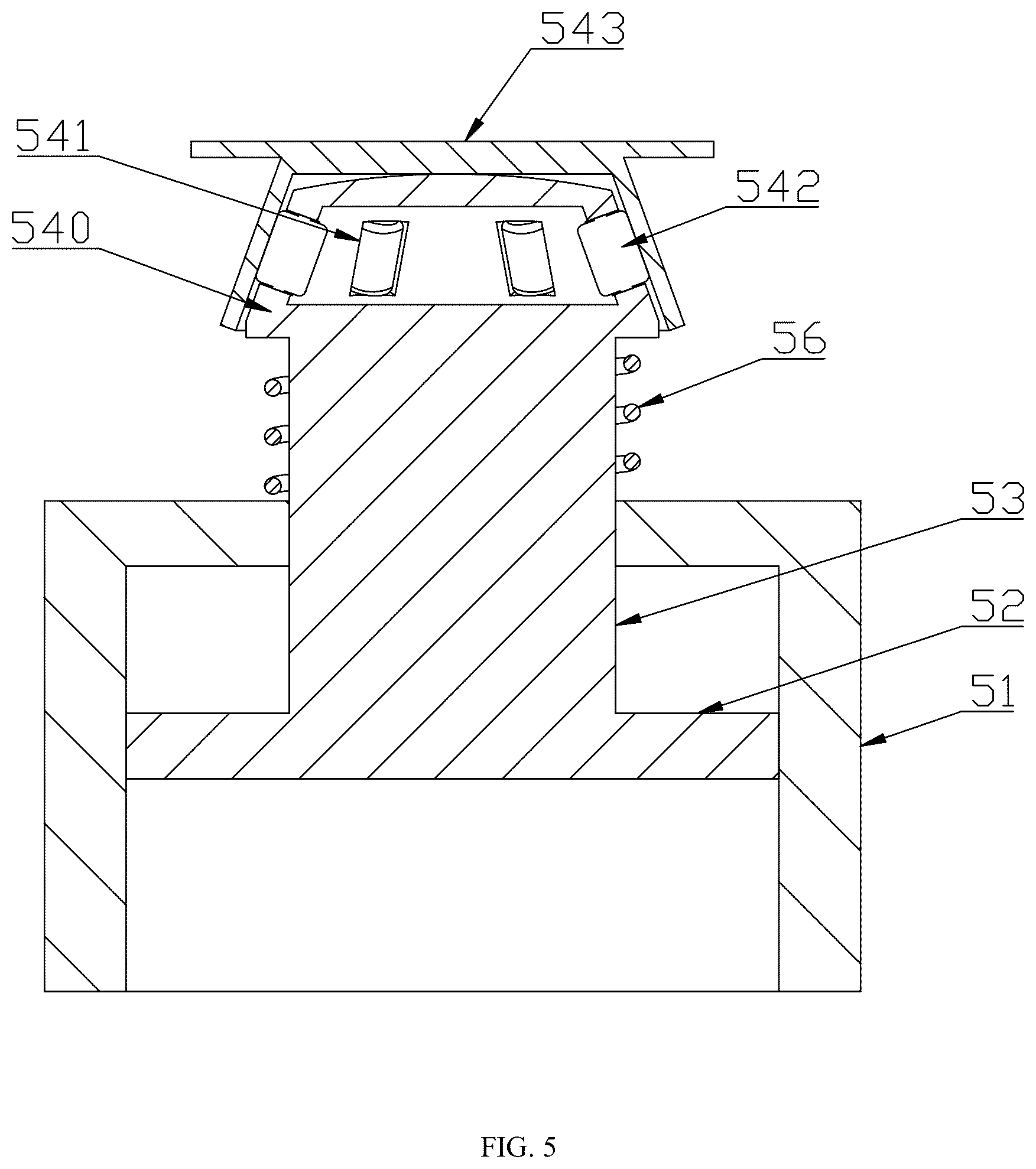 Patent US12098749 Figure 5 – Large-stroke air flotation type nano-positioning platform