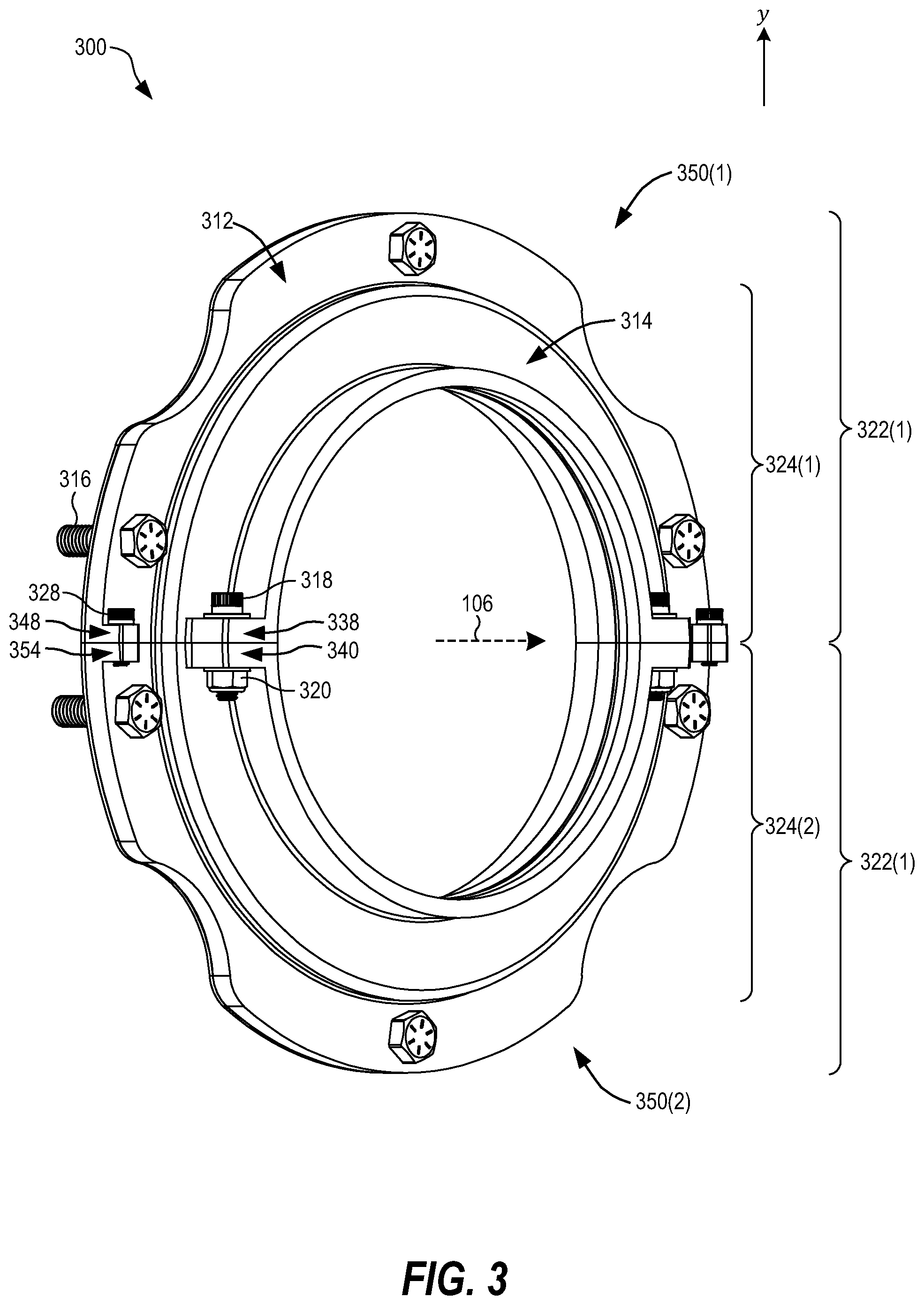 Patent US12098751 Figure 3 – Two-piece seal assembly