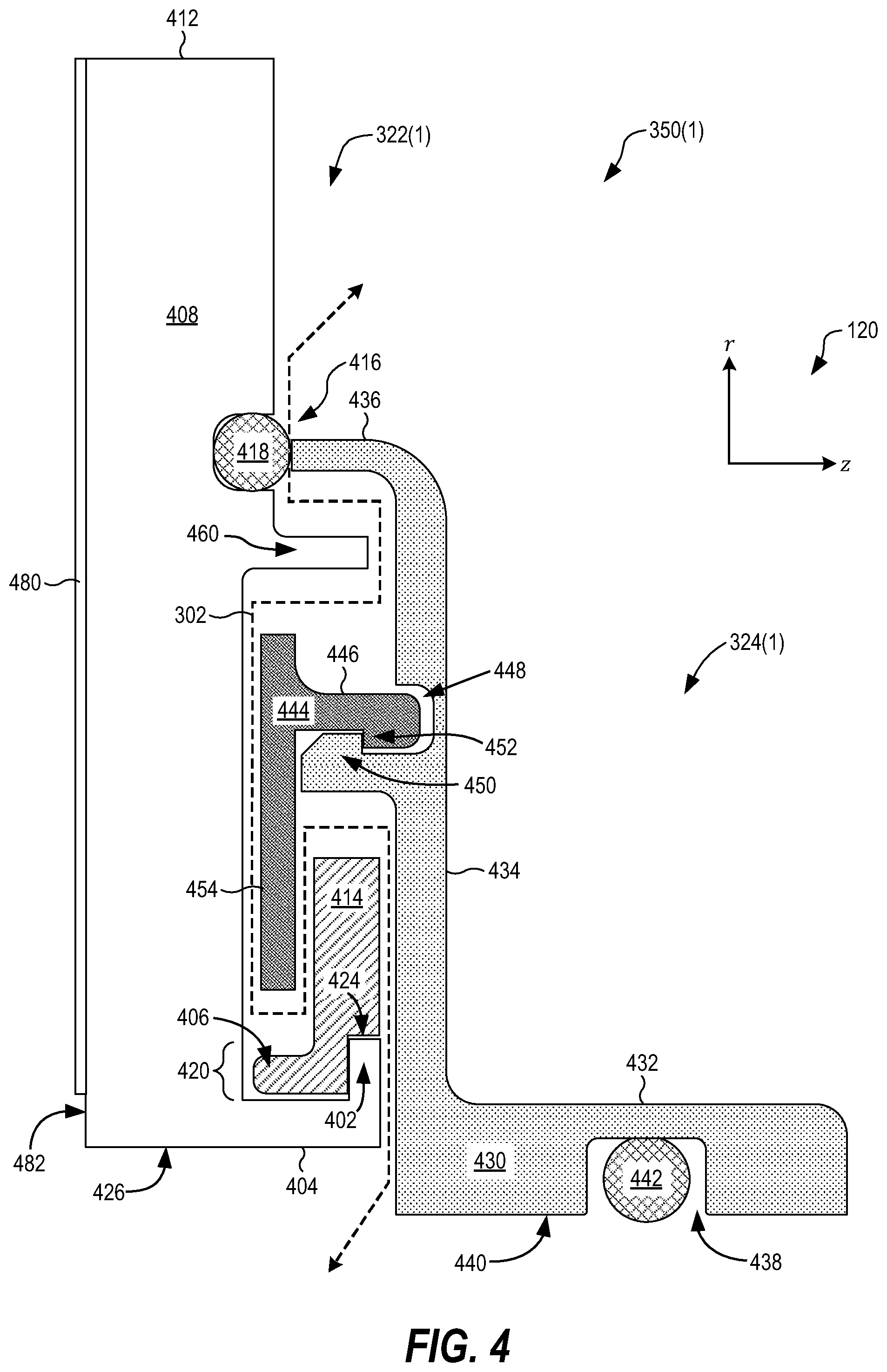 Patent US12098751 Figure 4 – Two-piece seal assembly
