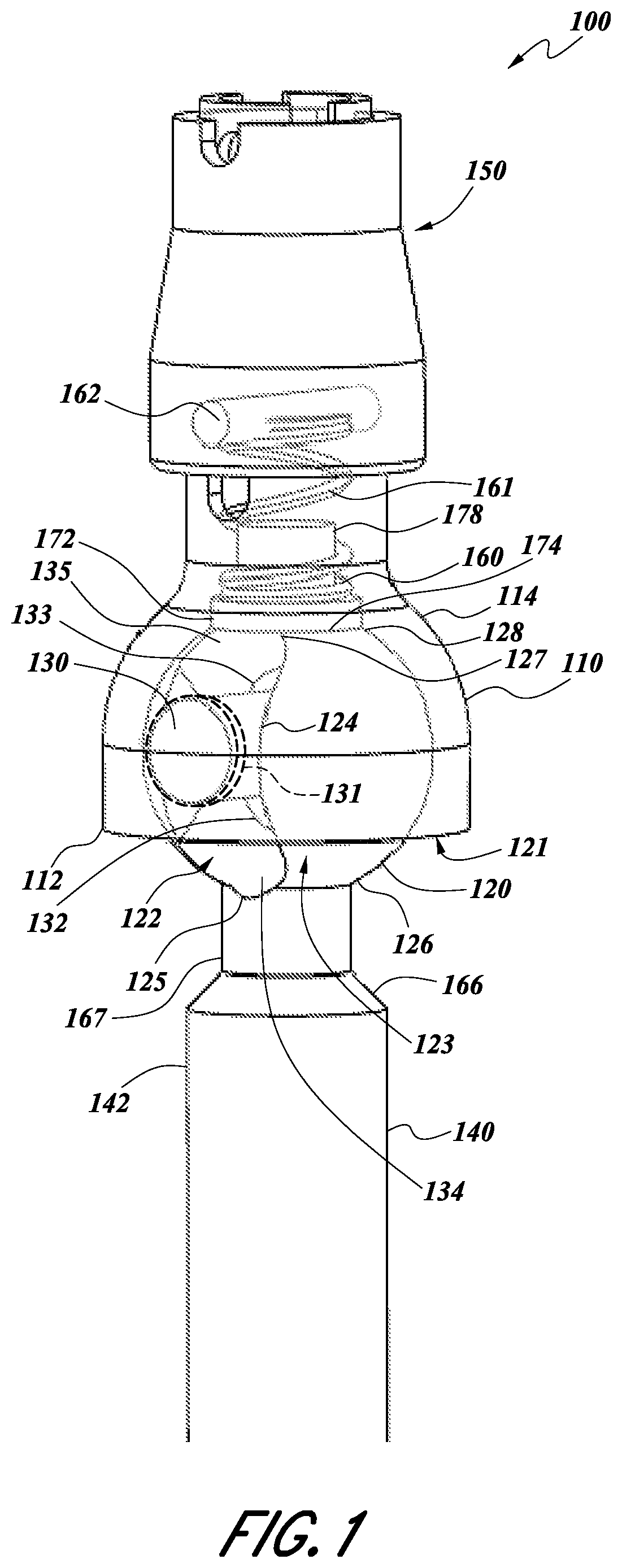 Patent US12098752 Figure 1 – Surgical tool