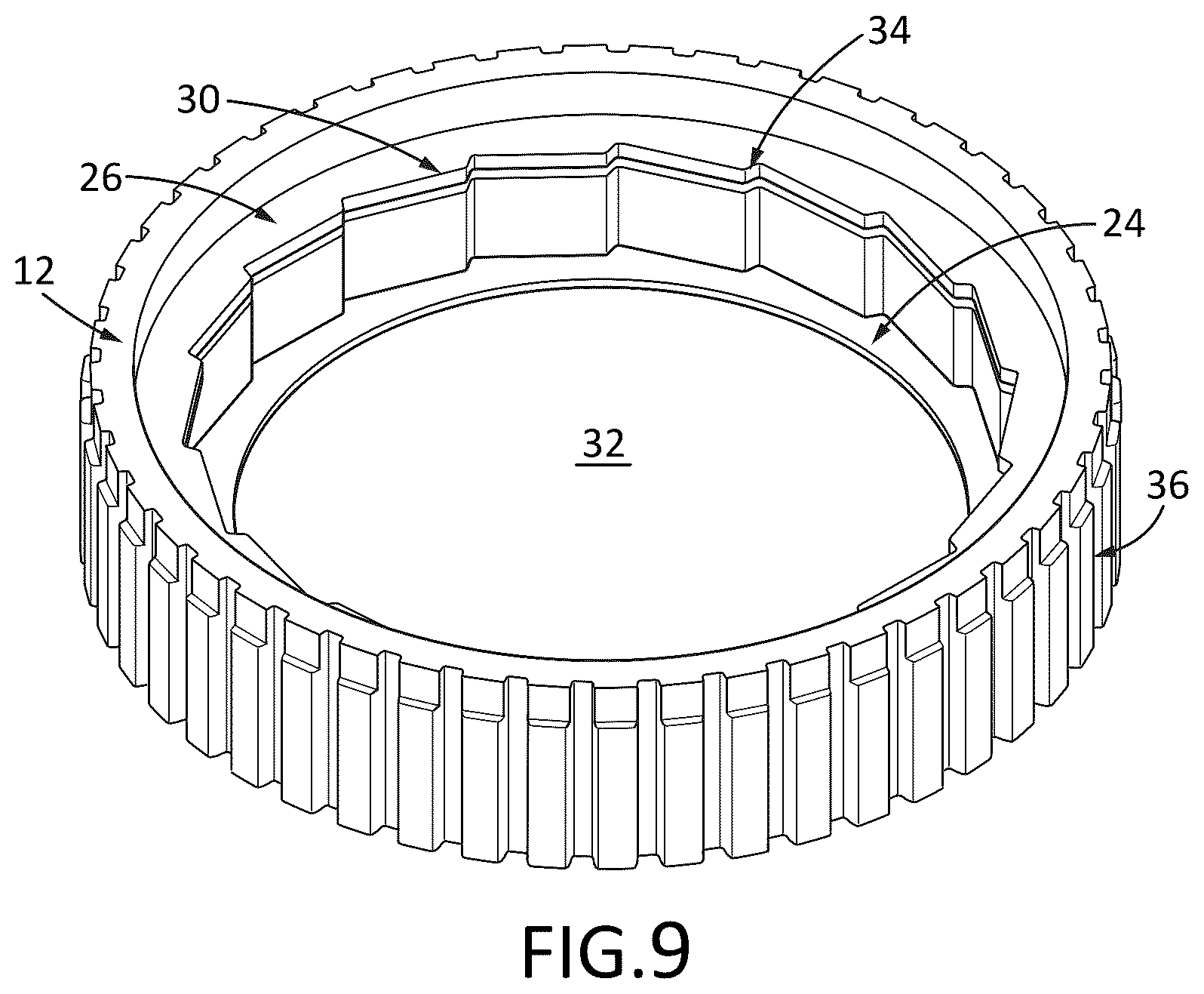 Patent US12098753 Figure 9 – Roller clutch assembly