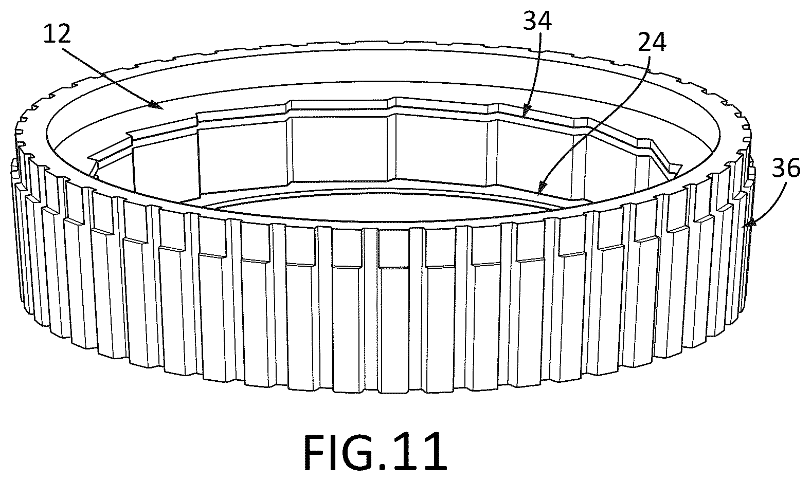 Patent US12098753 Figure 11 – Roller clutch assembly