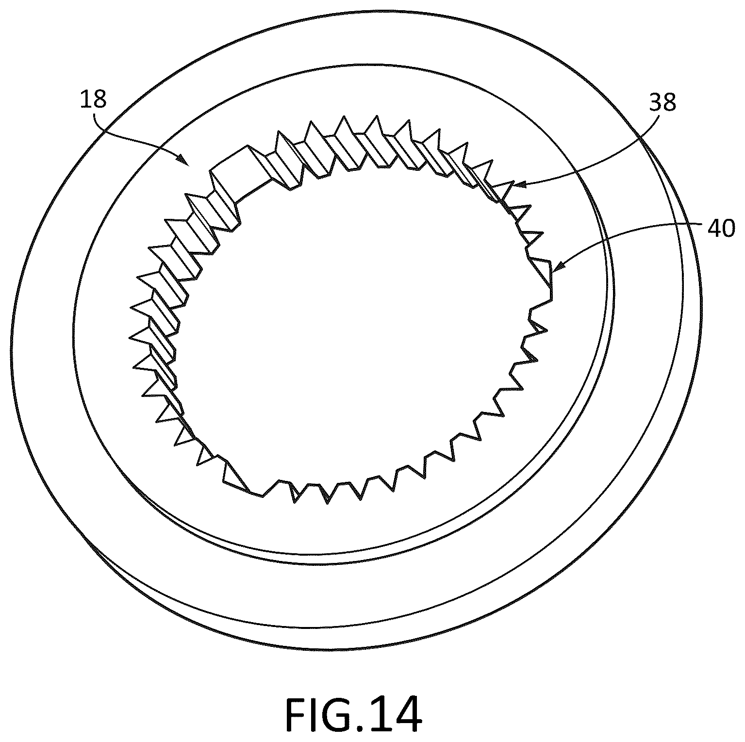 Patent US12098753 Figure 14 – Roller clutch assembly