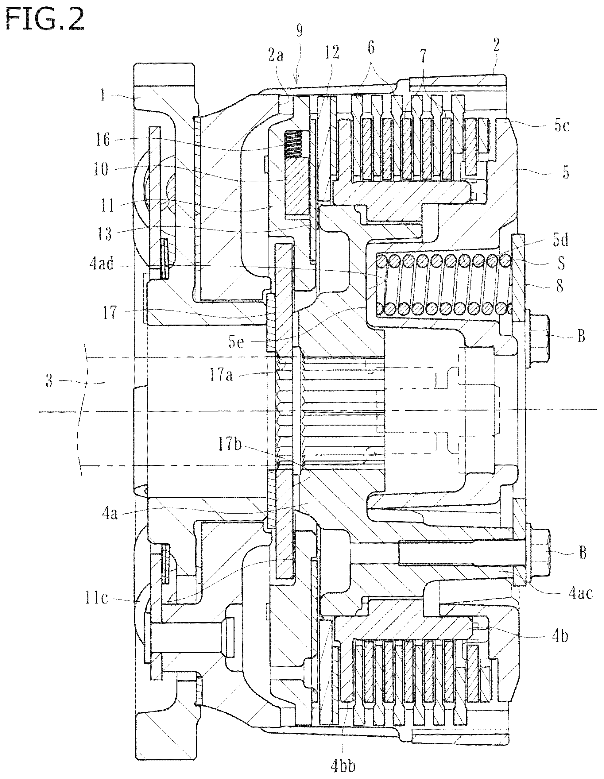 Patent US12098754 Figure 2 – Power transmission apparatus