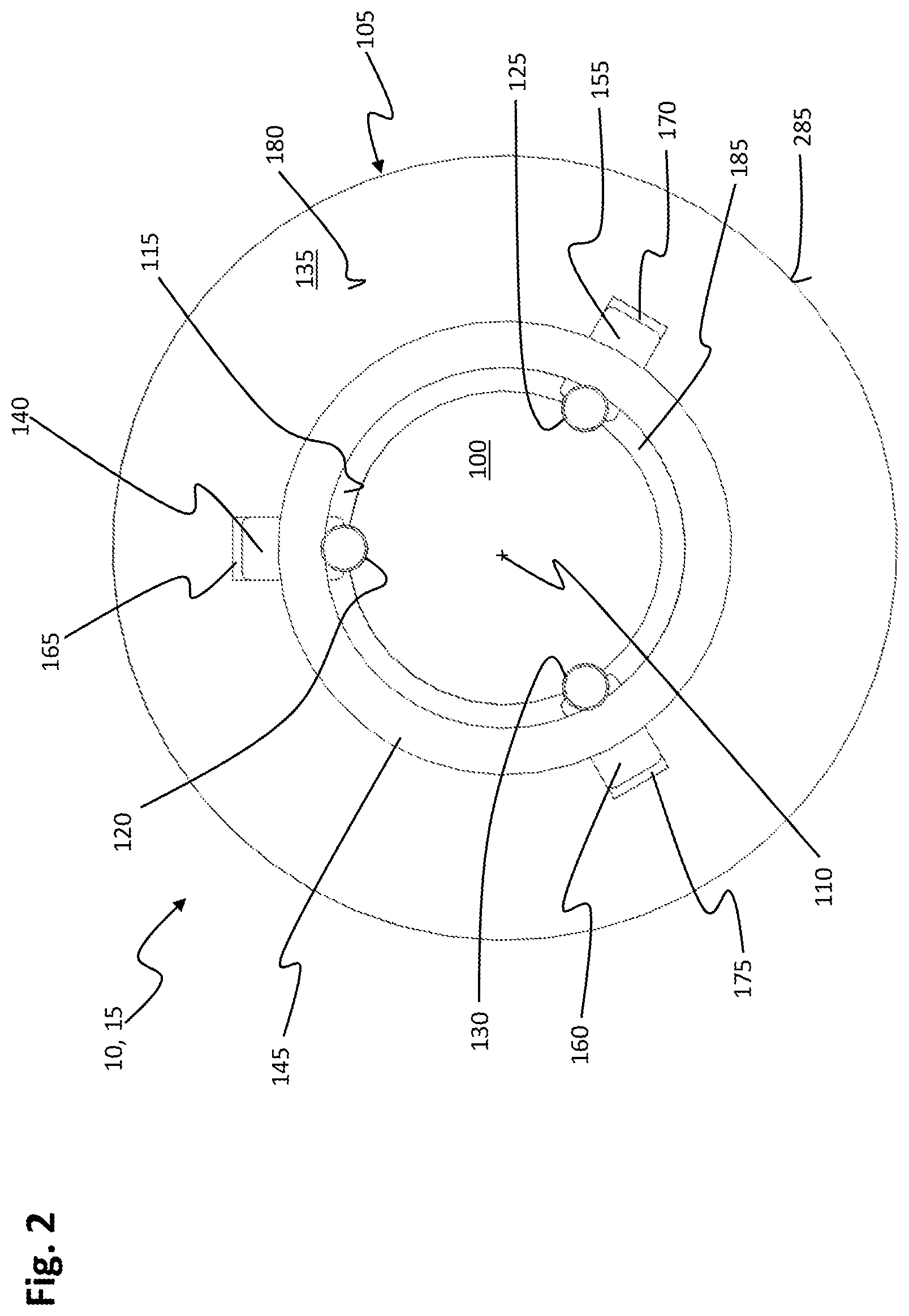 Patent US12098759 Figure 2 – Linear system for a manufacturing plant and method of assembling such a linear system