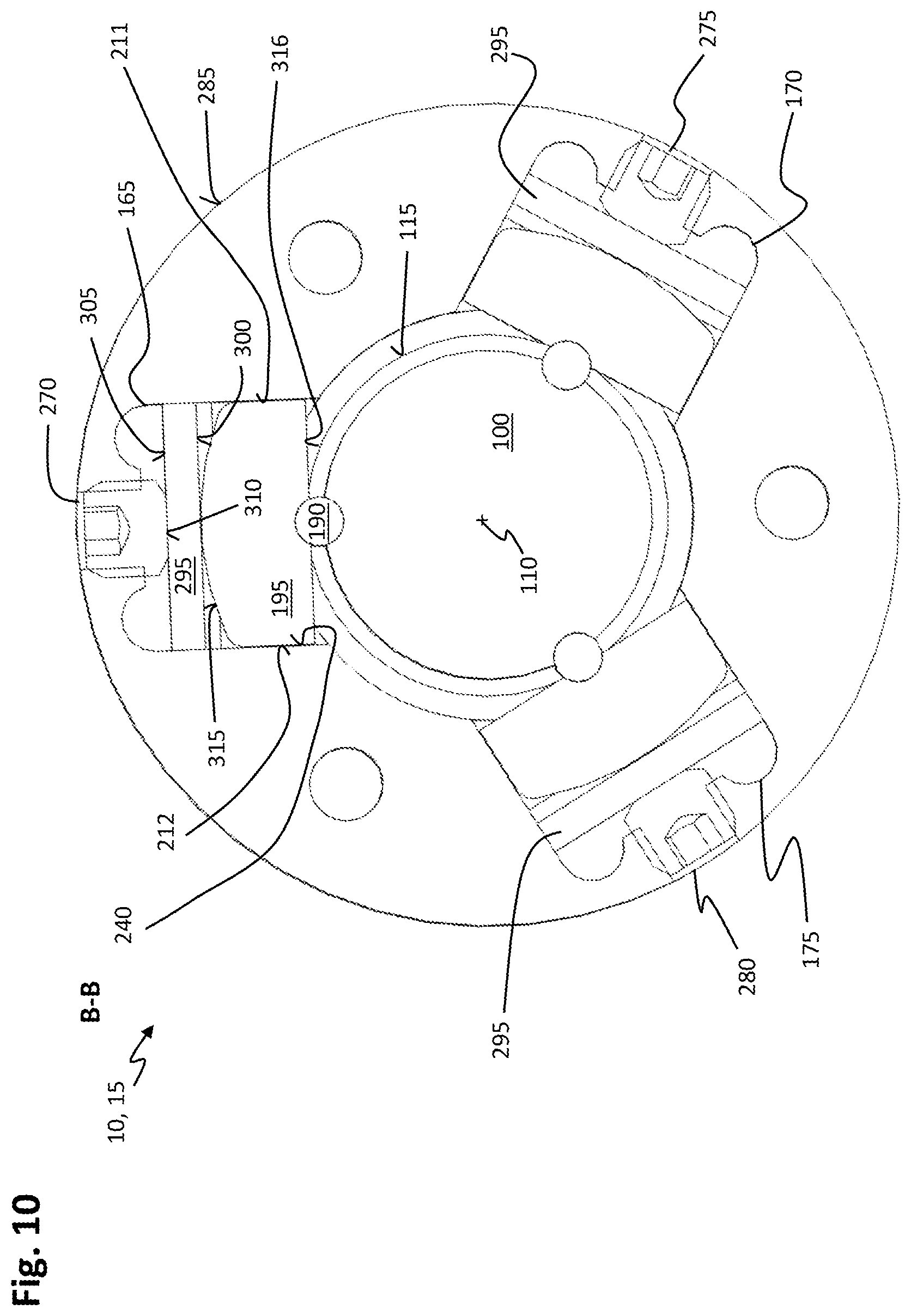 Patent US12098759 Figure 10 – Linear system for a manufacturing plant and method of assembling such a linear system
