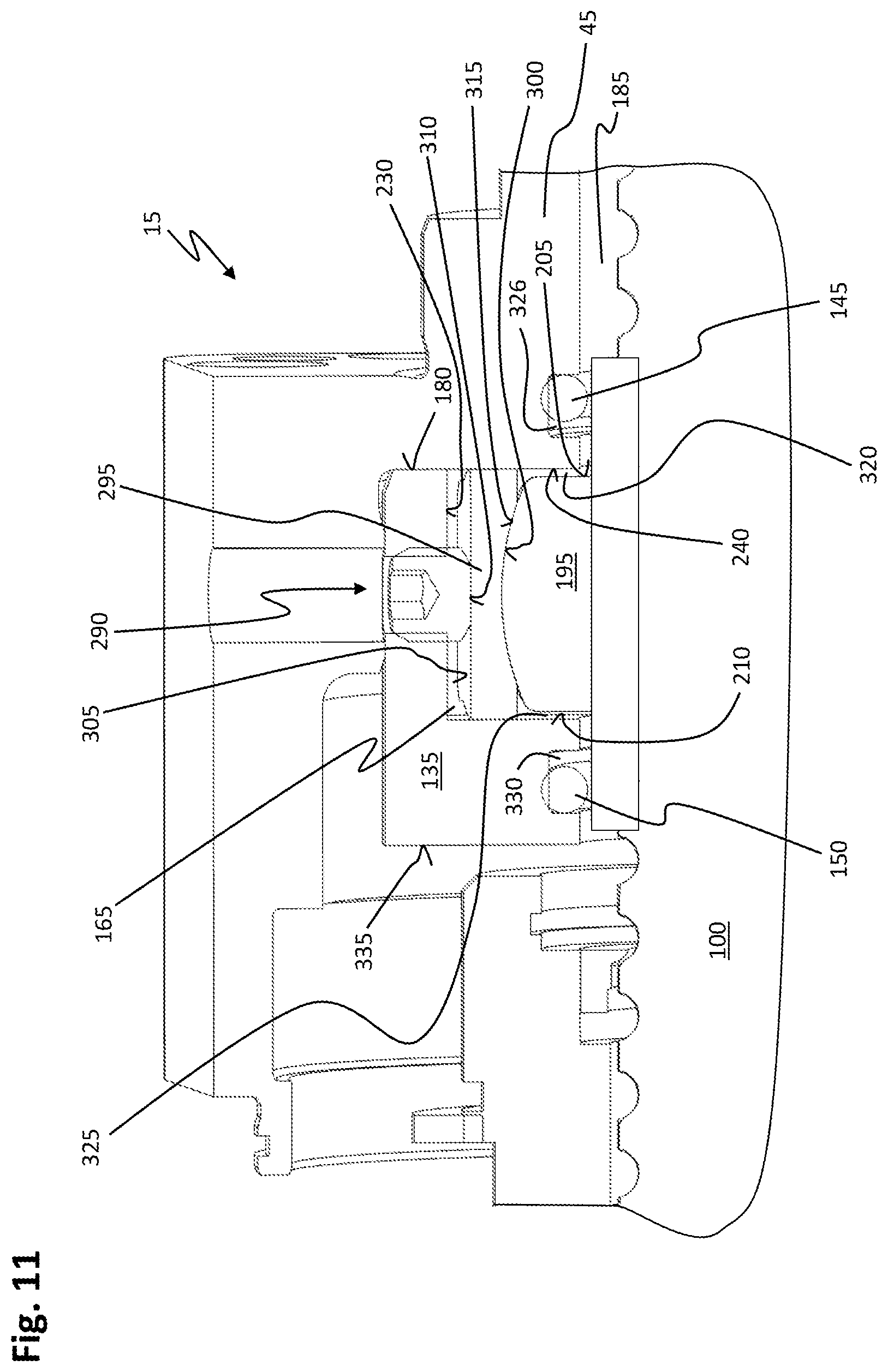 Patent US12098759 Figure 11 – Linear system for a manufacturing plant and method of assembling such a linear system