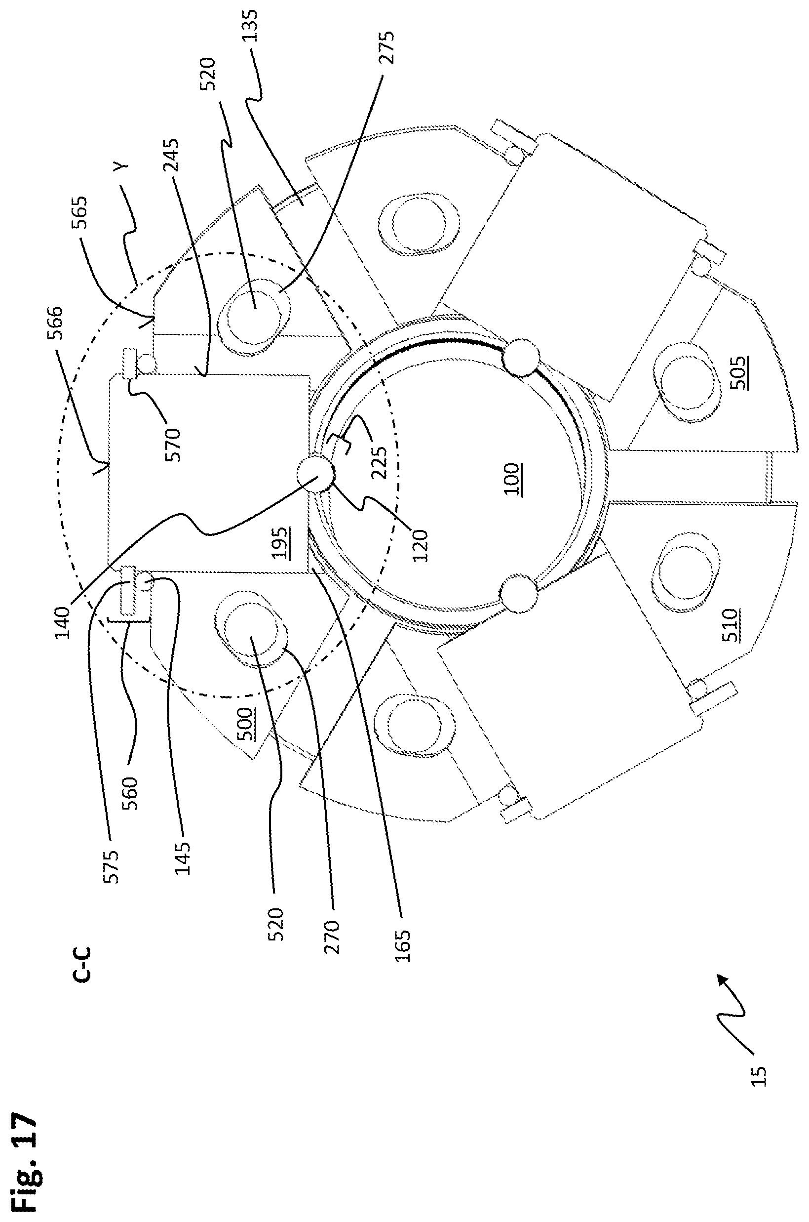 Patent US12098759 Figure 17 – Linear system for a manufacturing plant and method of assembling such a linear system