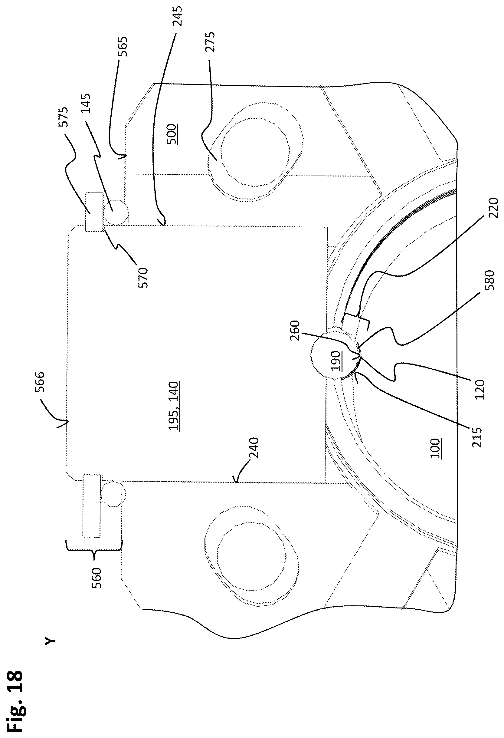 Patent US12098759 Figure 18 – Linear system for a manufacturing plant and method of assembling such a linear system