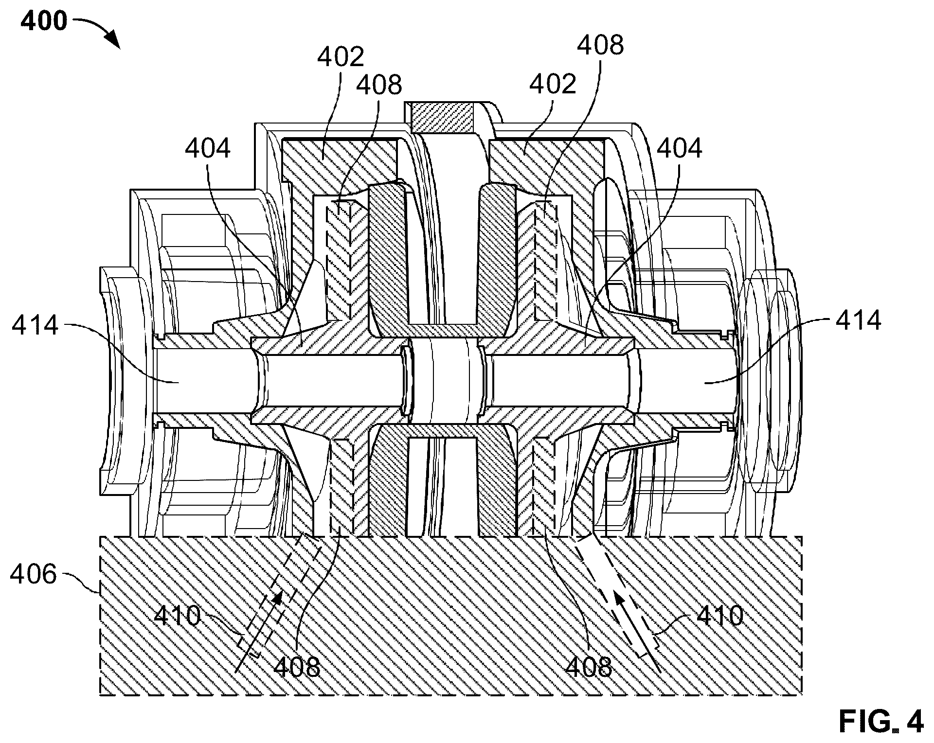 Patent US12098760 Figure 4 – Differential lubrication