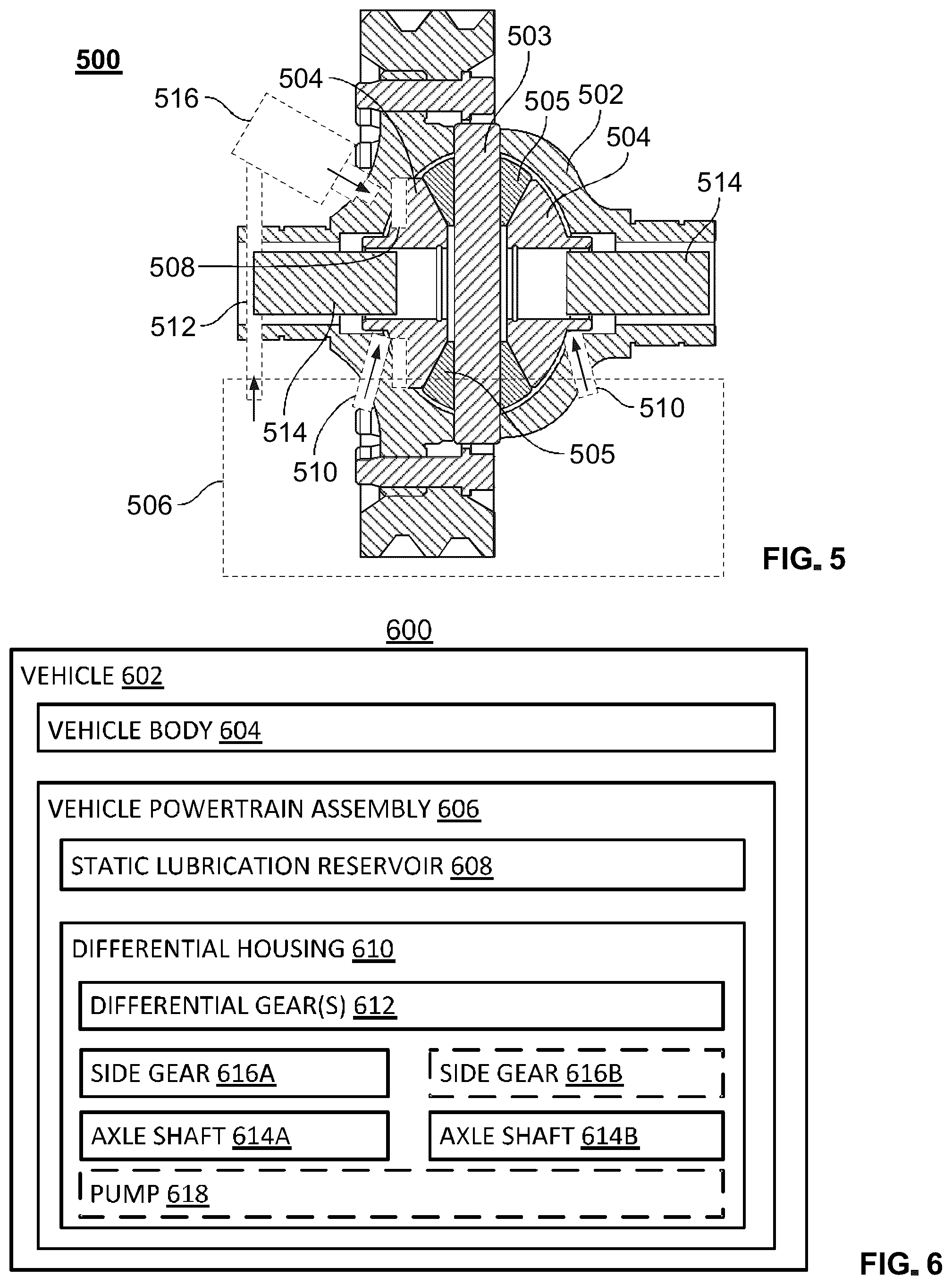 Patent US12098760 Figure 5 – Differential lubrication