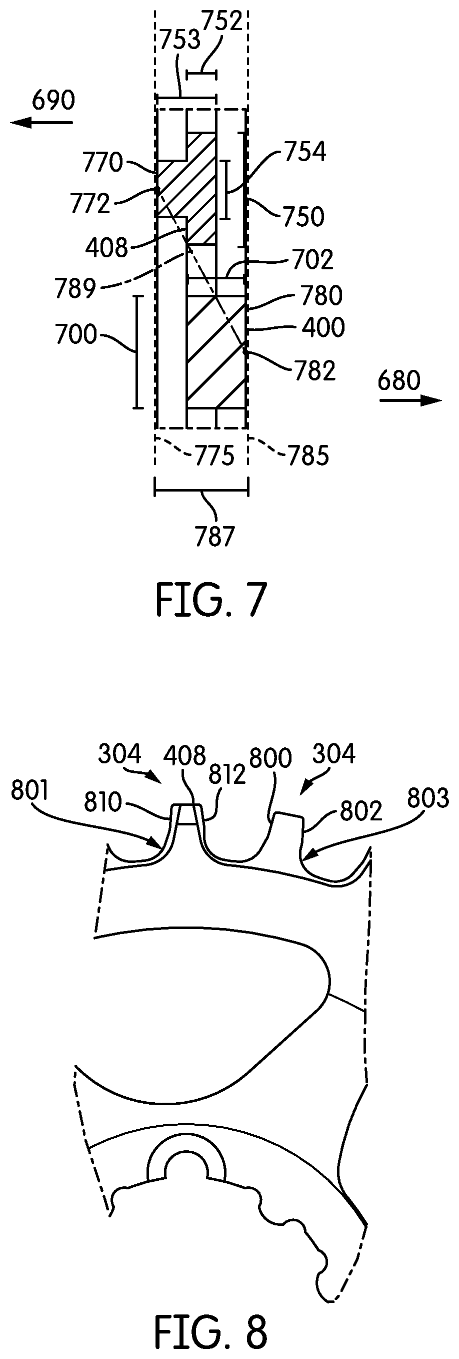 Patent US12098761 Figure 6 – Chain ring with teeth oppositely laterally engaging a drive chain