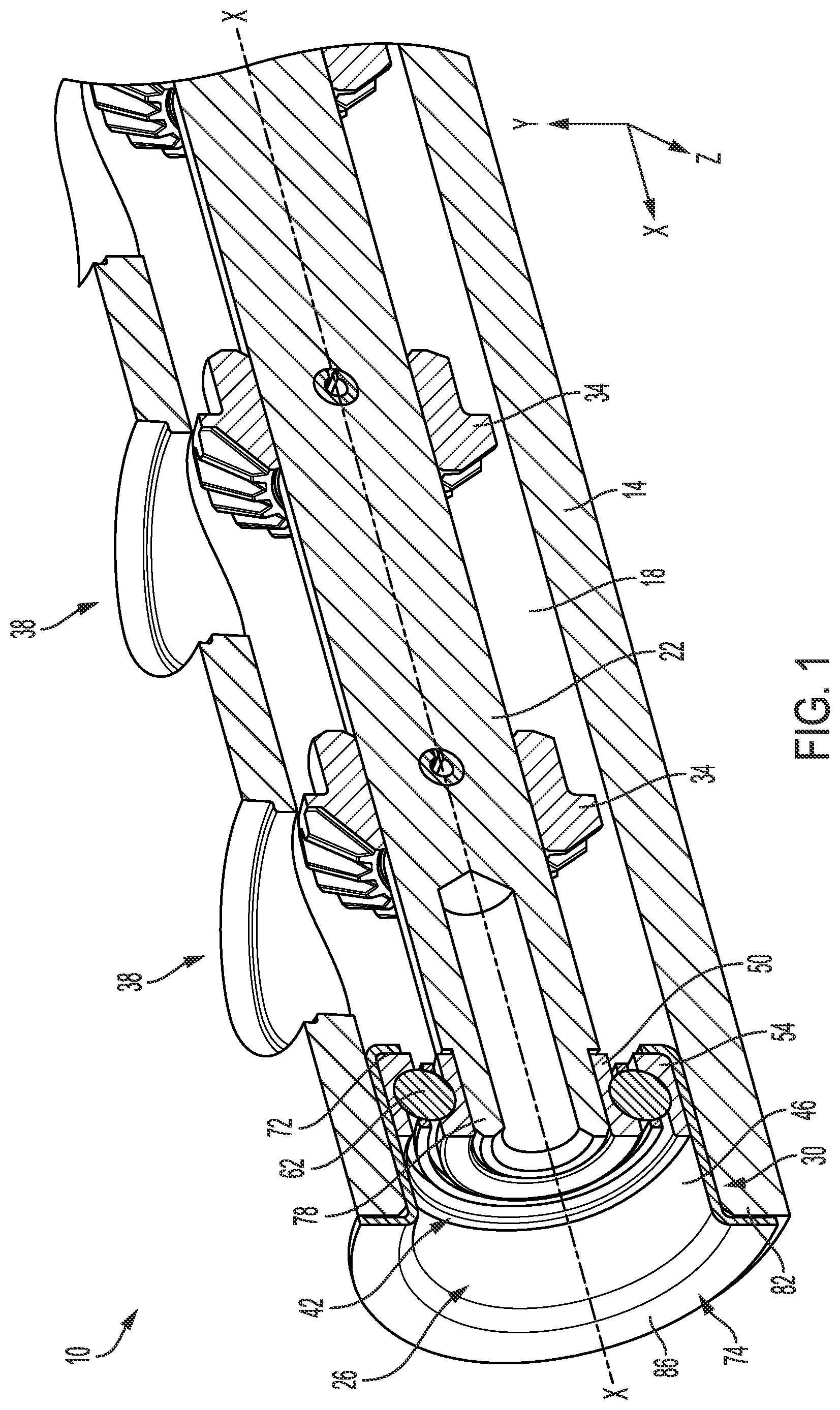 Patent US12098763 Figure 1 – Drive assembly