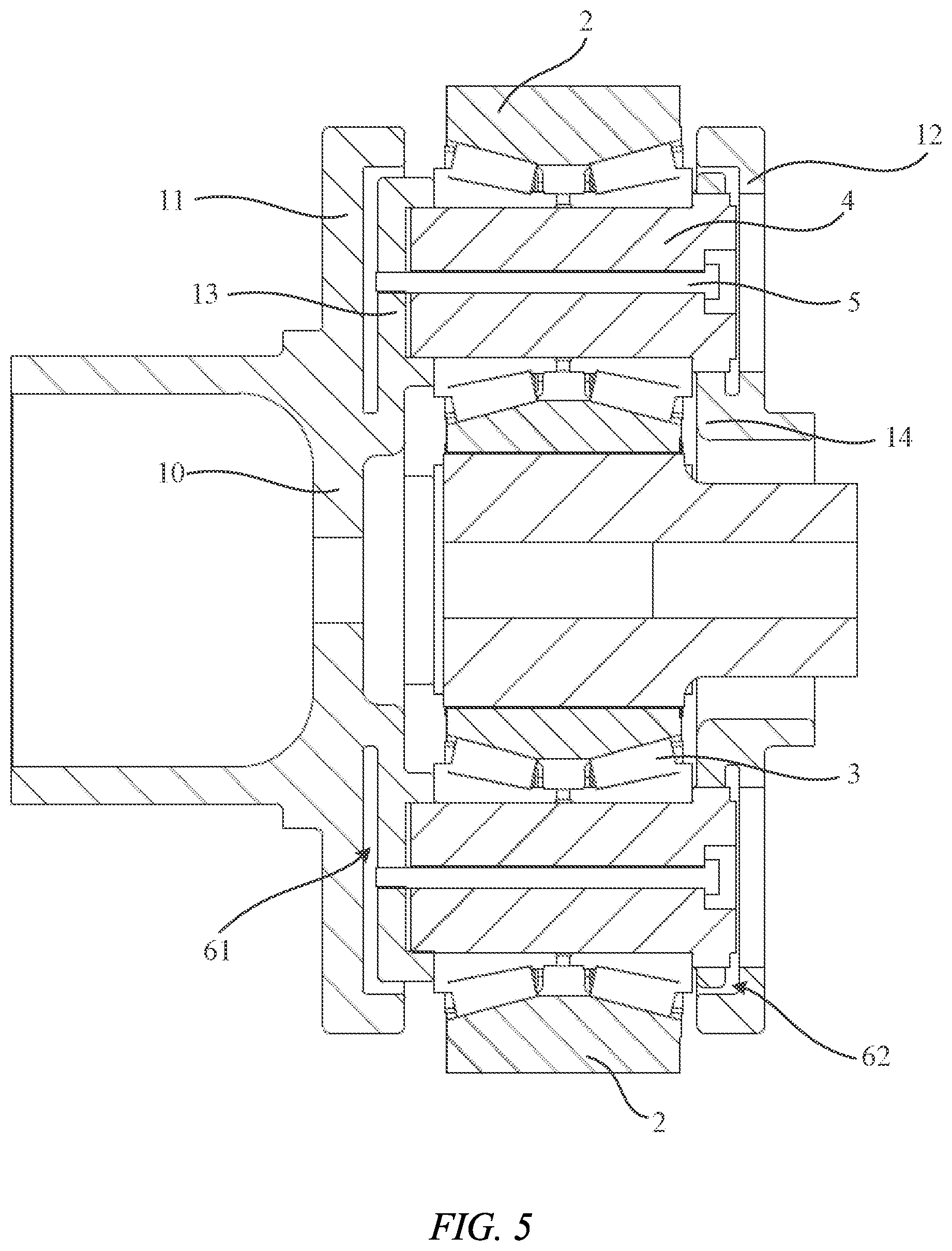 Patent US12098767 Figure 5 – Planetary carrier and gear box