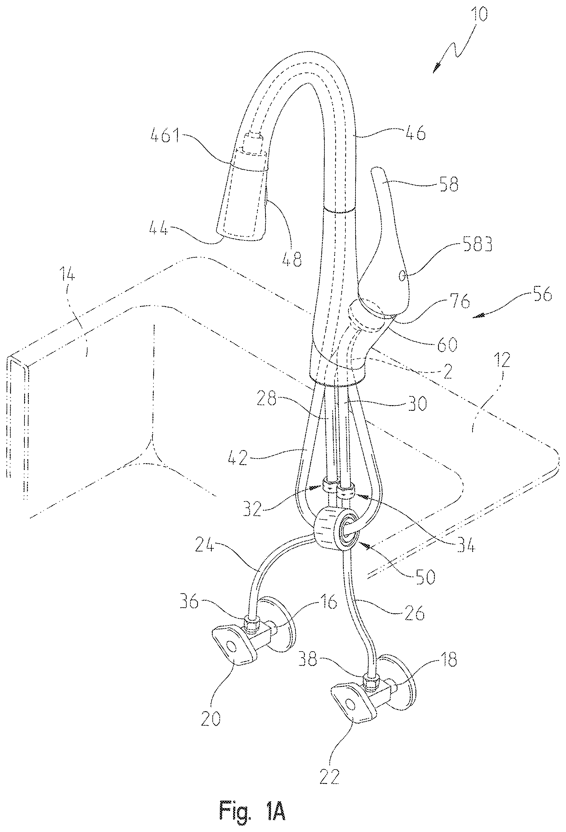 Patent US12098772 Figure 1 – Valve cartridge housing assembly