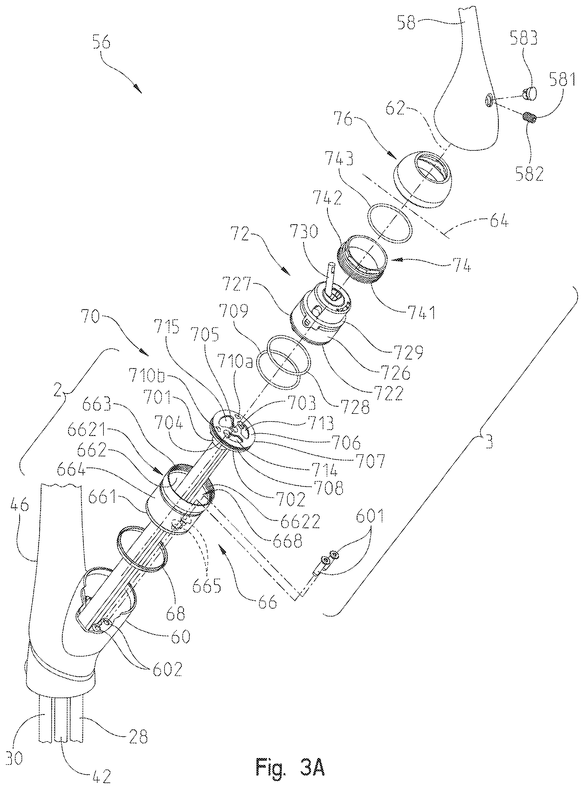 Patent US12098772 Figure 5 – Valve cartridge housing assembly