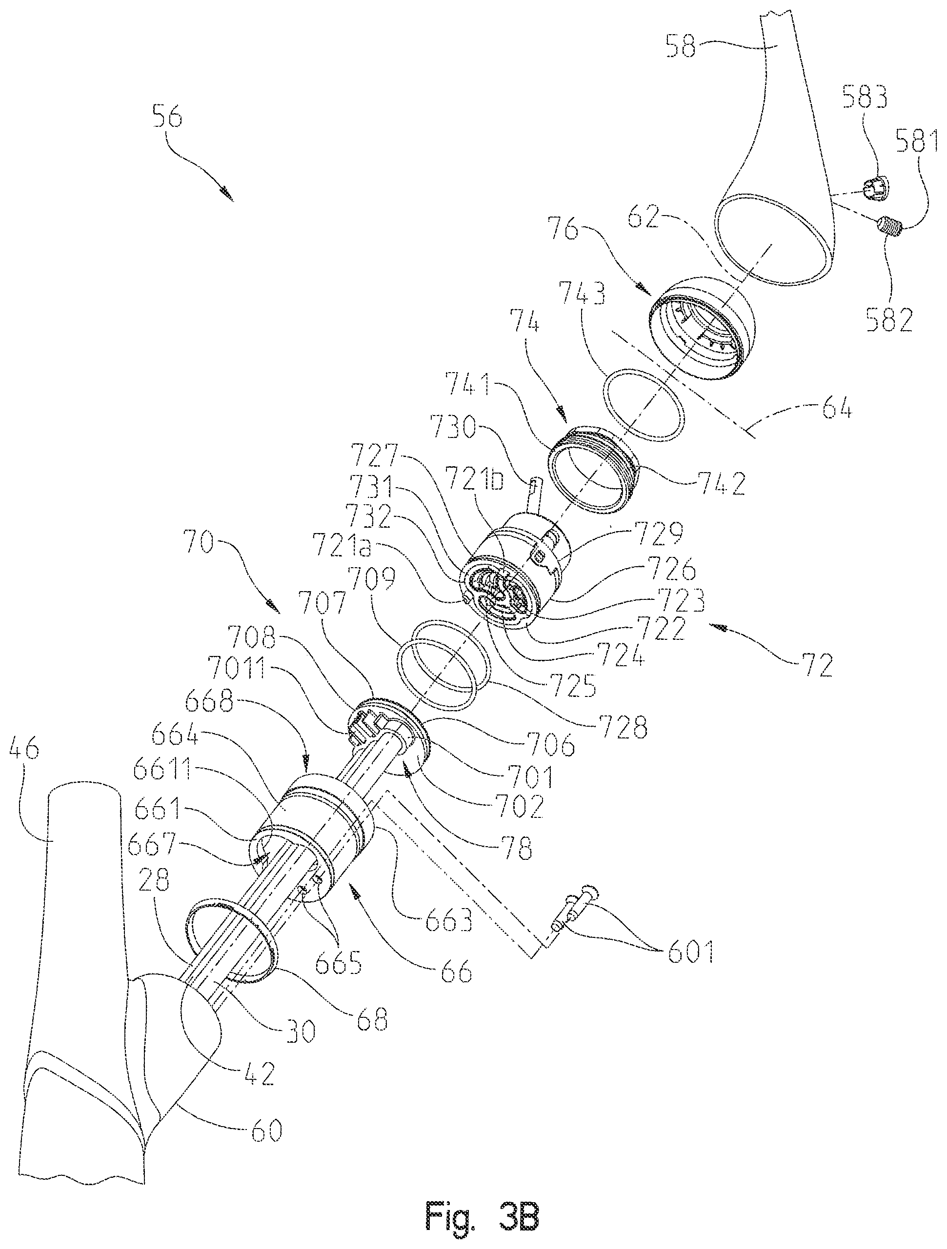 Patent US12098772 Figure 6 – Valve cartridge housing assembly