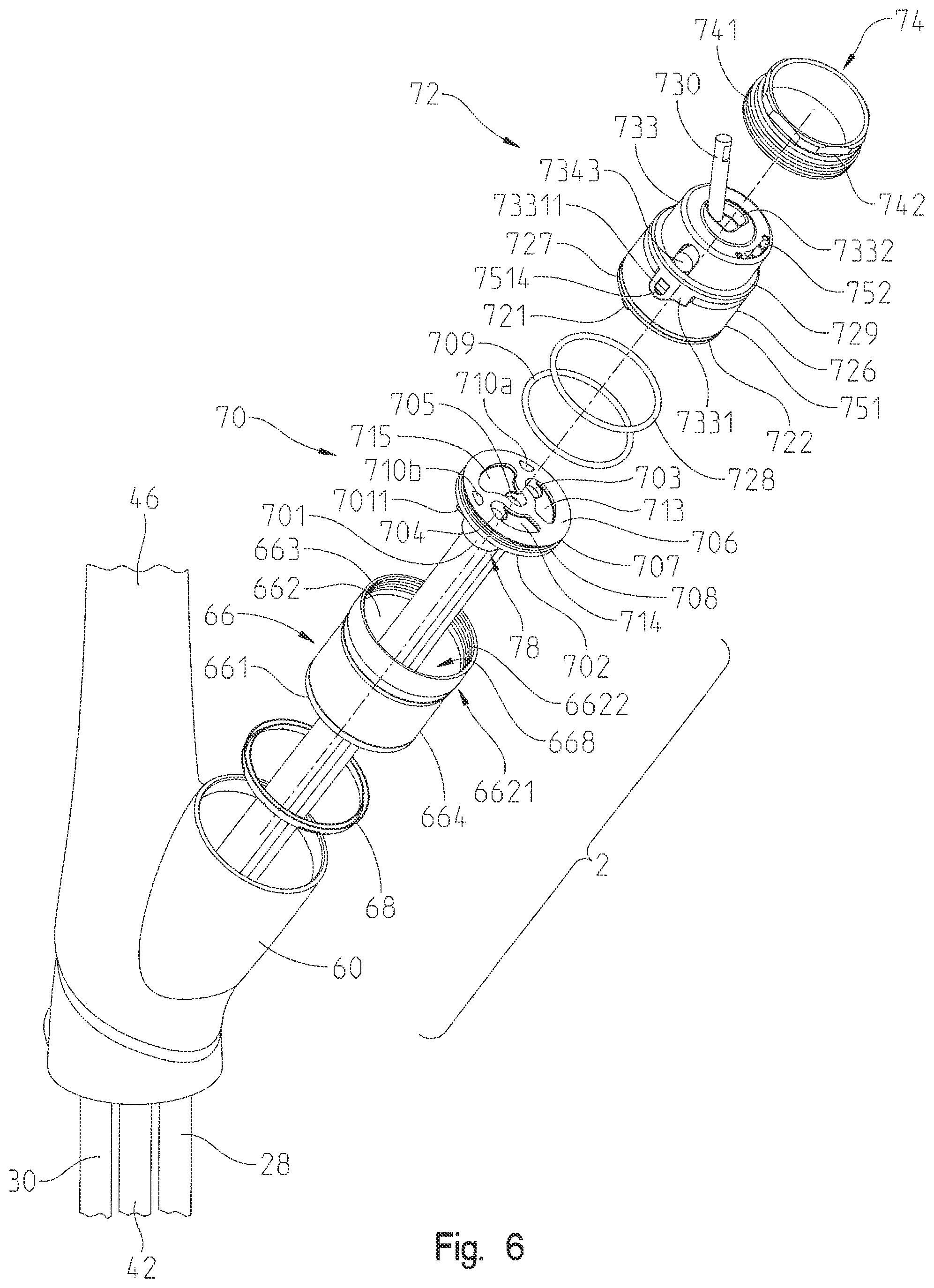 Patent US12098772 Figure 9 – Valve cartridge housing assembly