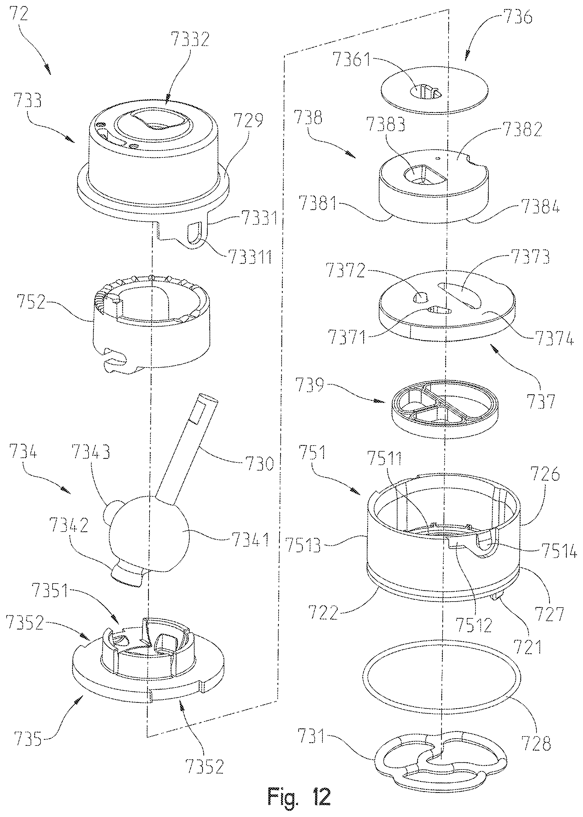 Patent US12098772 Figure 13 – Valve cartridge housing assembly