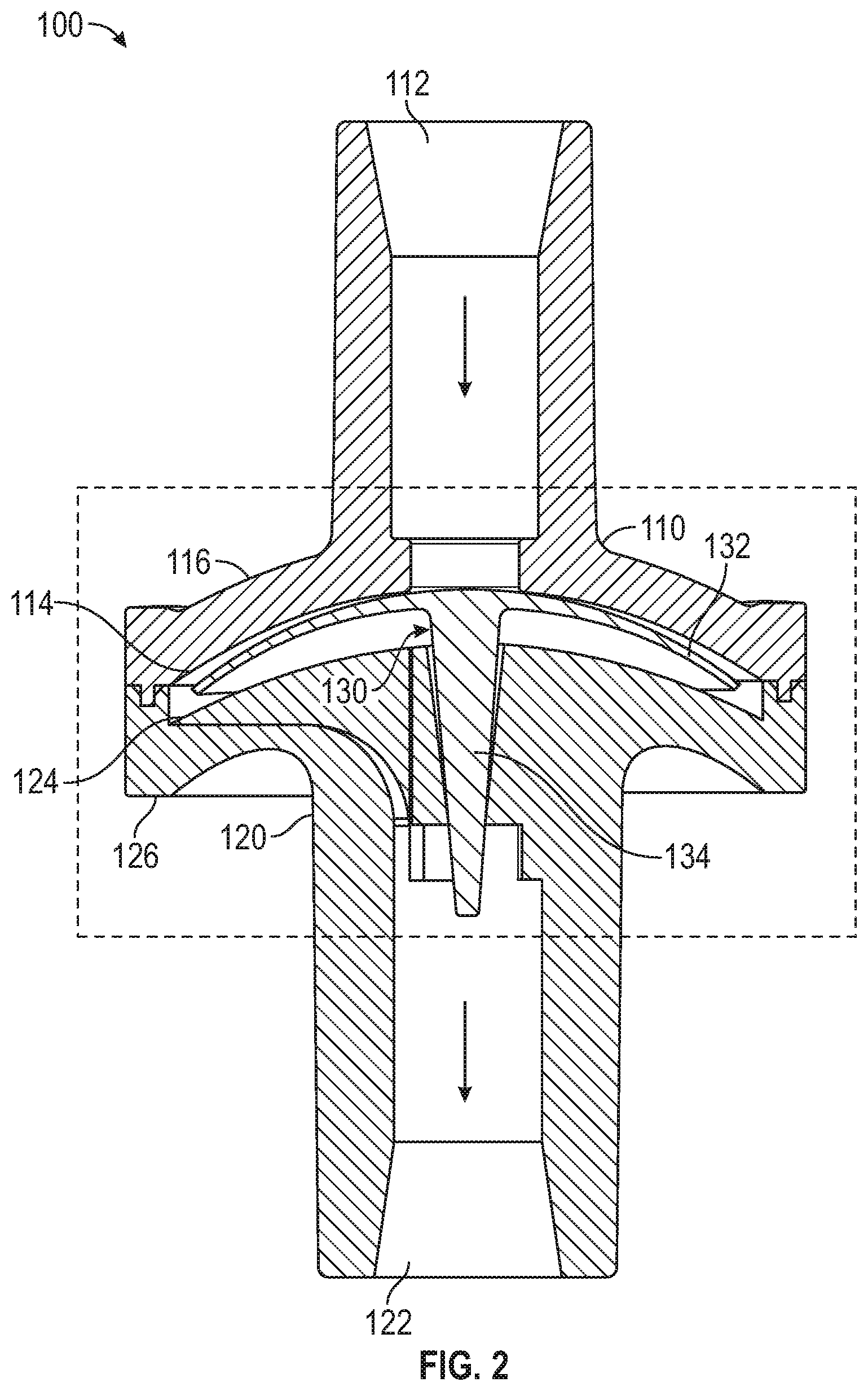 Patent US12098774 Figure 2 – Umbrella check valve
