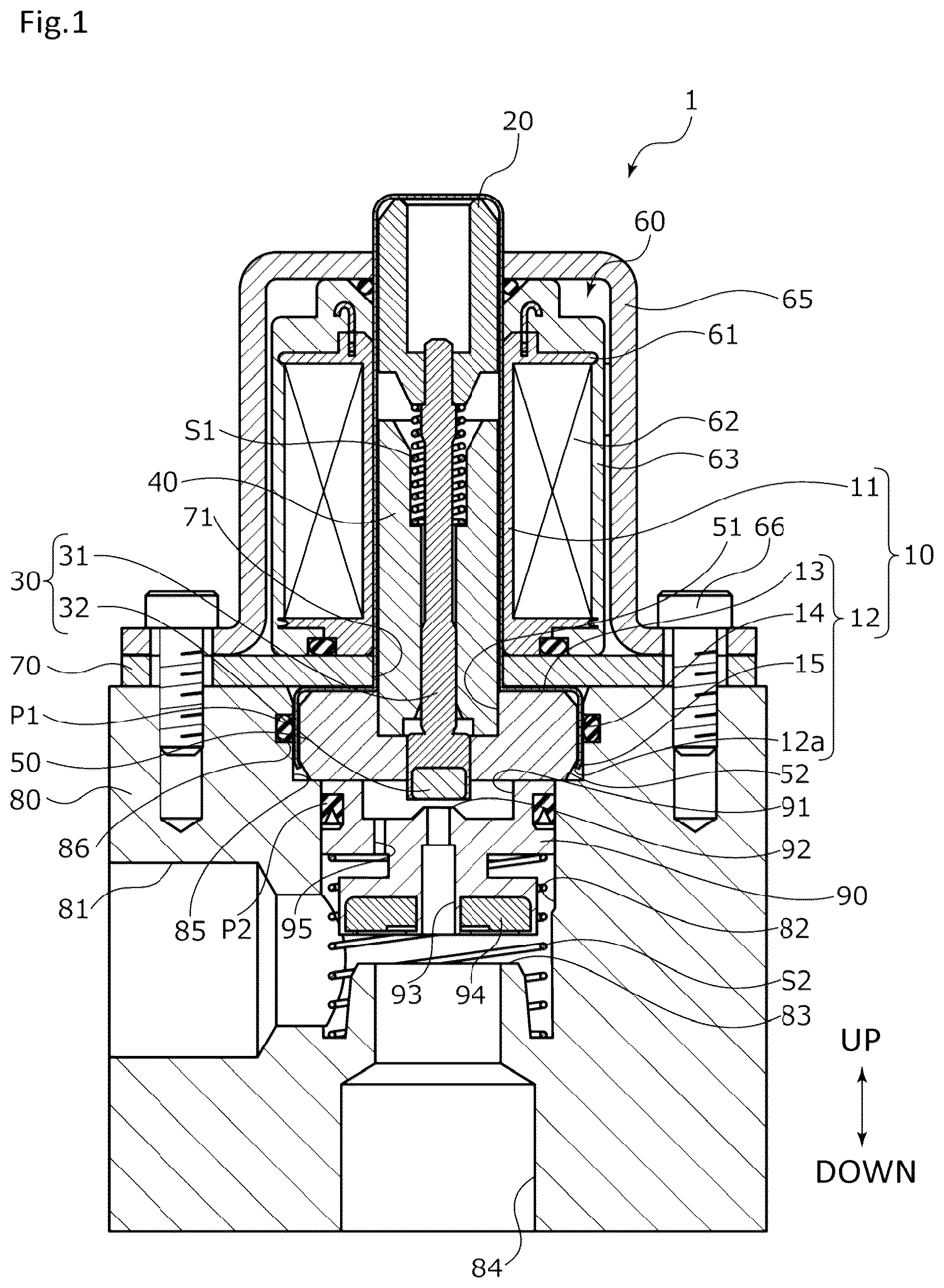Patent US12098778 Figure 1 – Solenoid valve