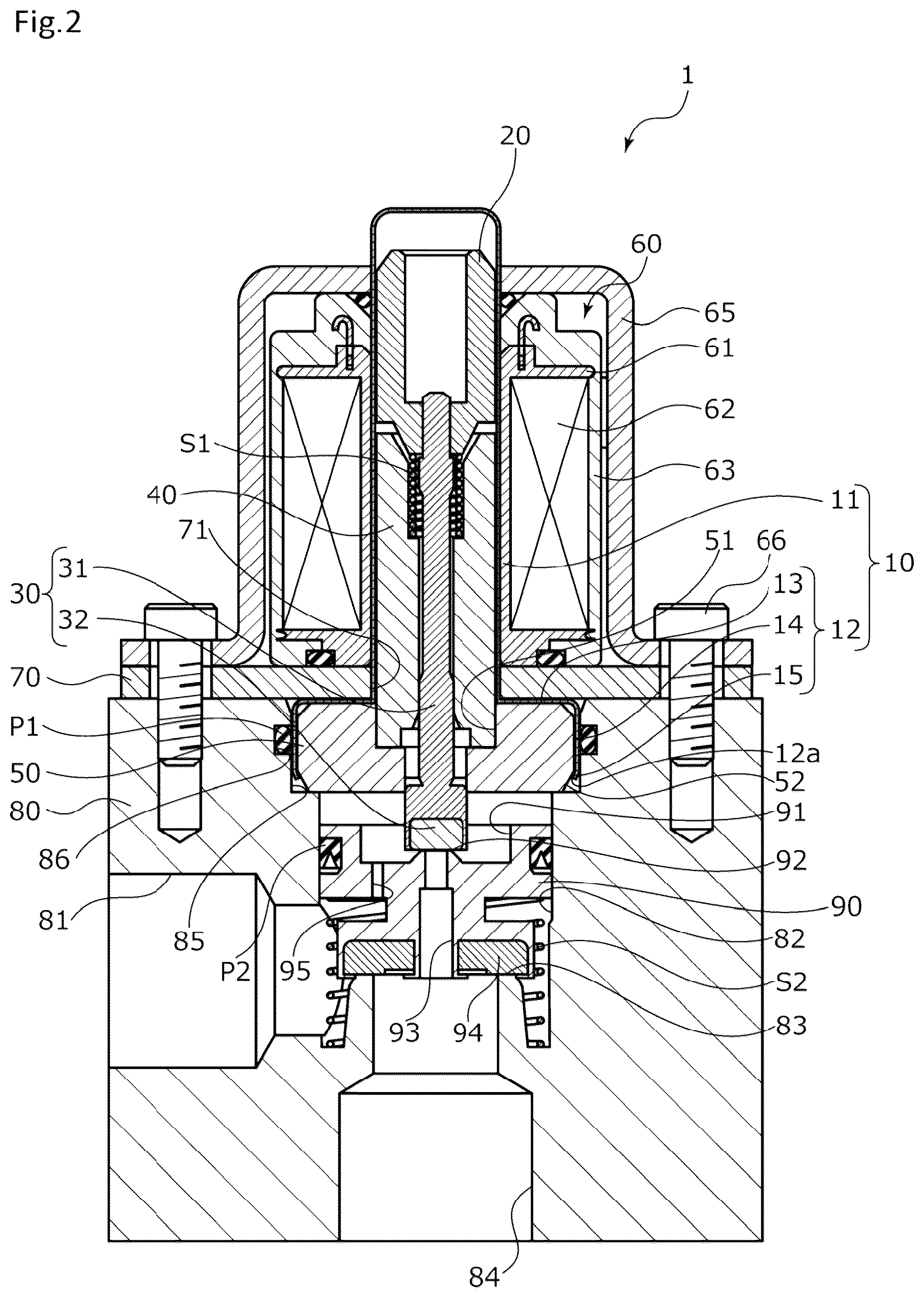 Patent US12098778 Figure 2 – Solenoid valve