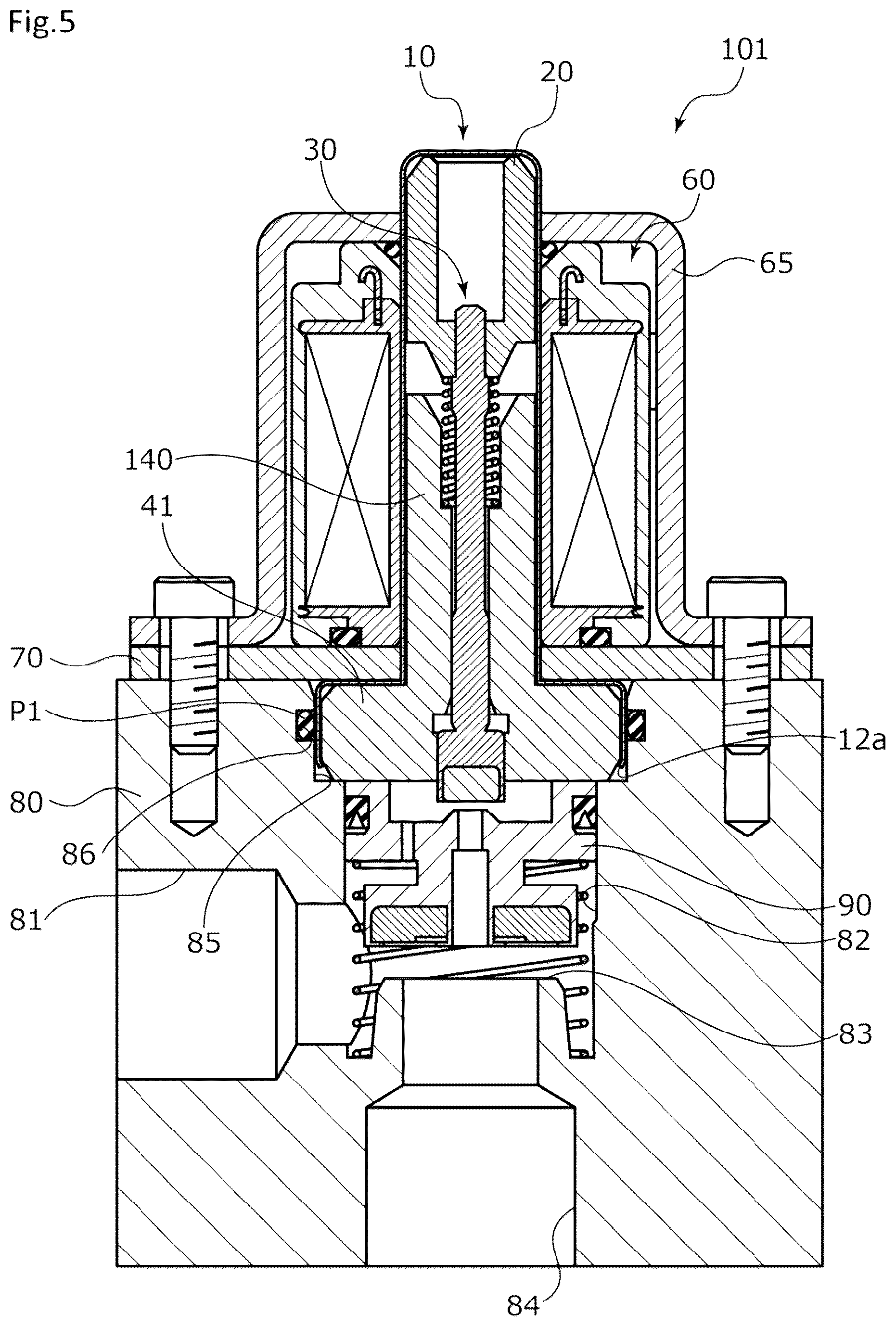 Patent US12098778 Figure 5 – Solenoid valve