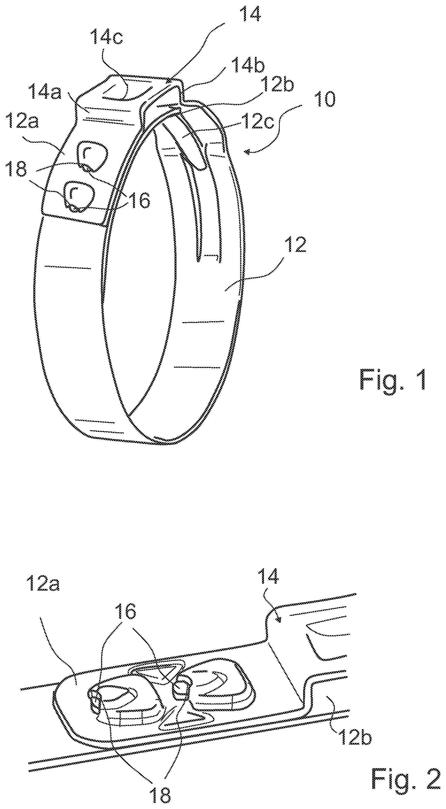 Patent US12098786 Figure 1 – Ear clamp with cuplock hook-system