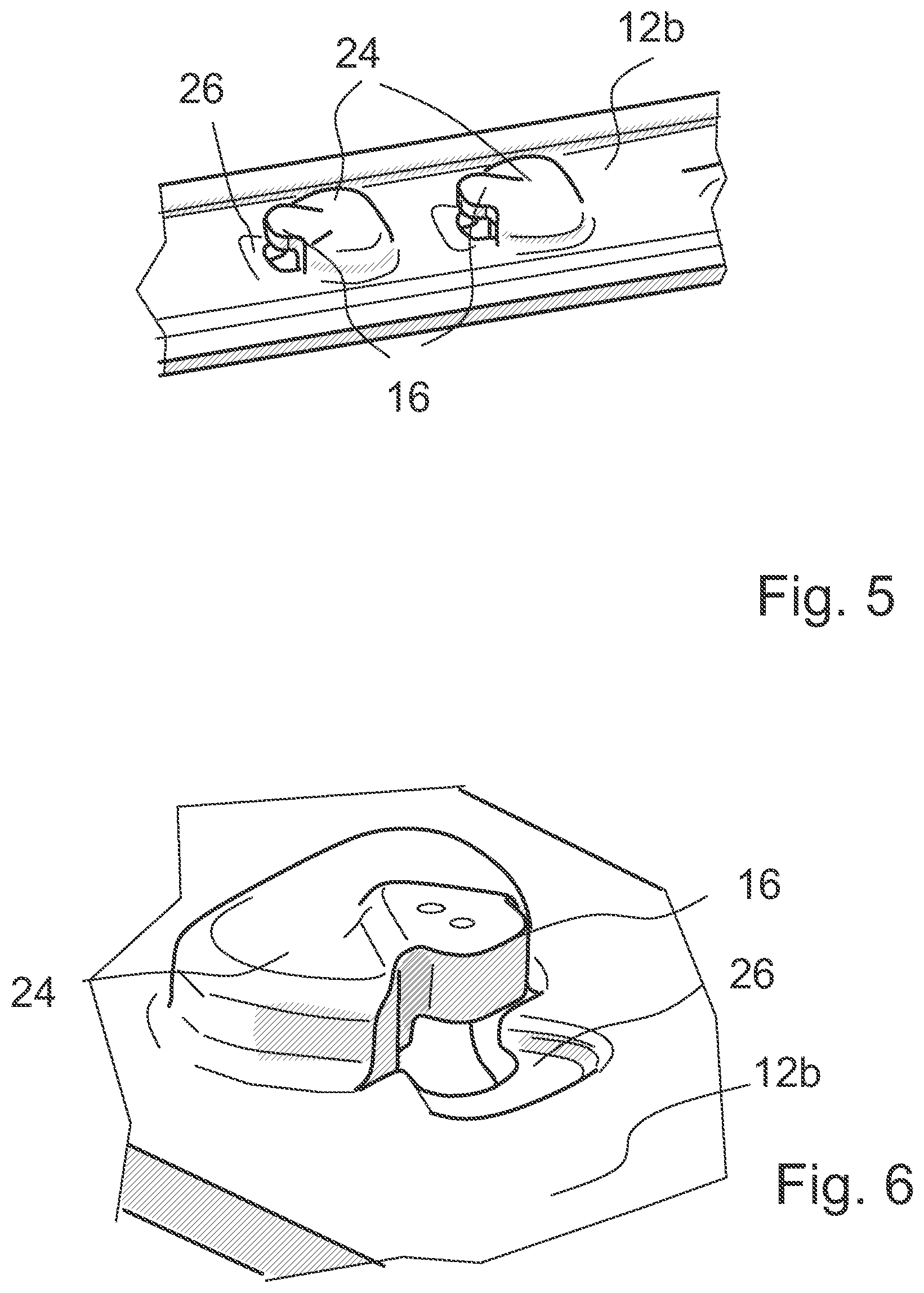 Patent US12098786 Figure 3 – Ear clamp with cuplock hook-system