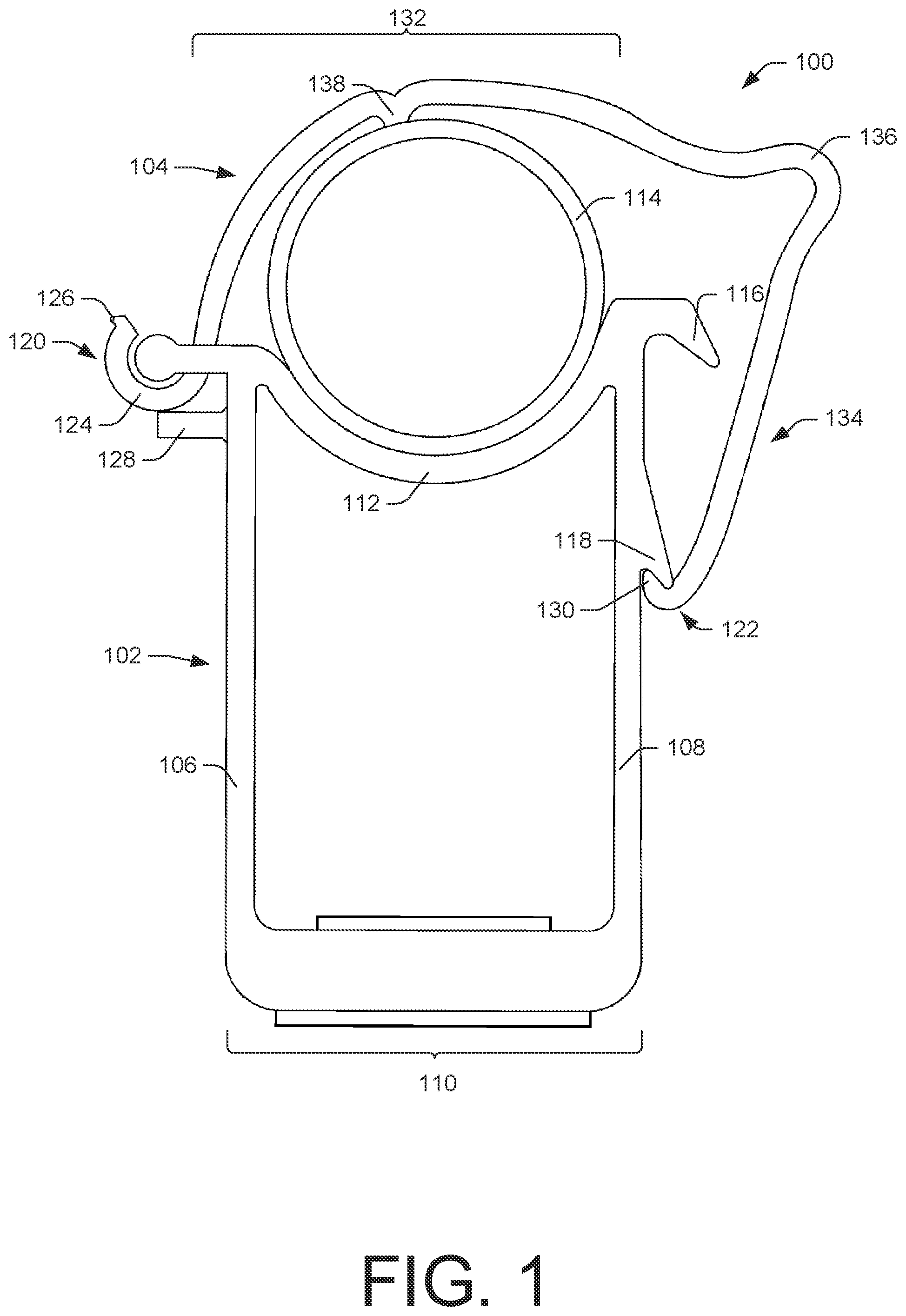Patent US12098788 Figure 1 – Conduit mount bracket