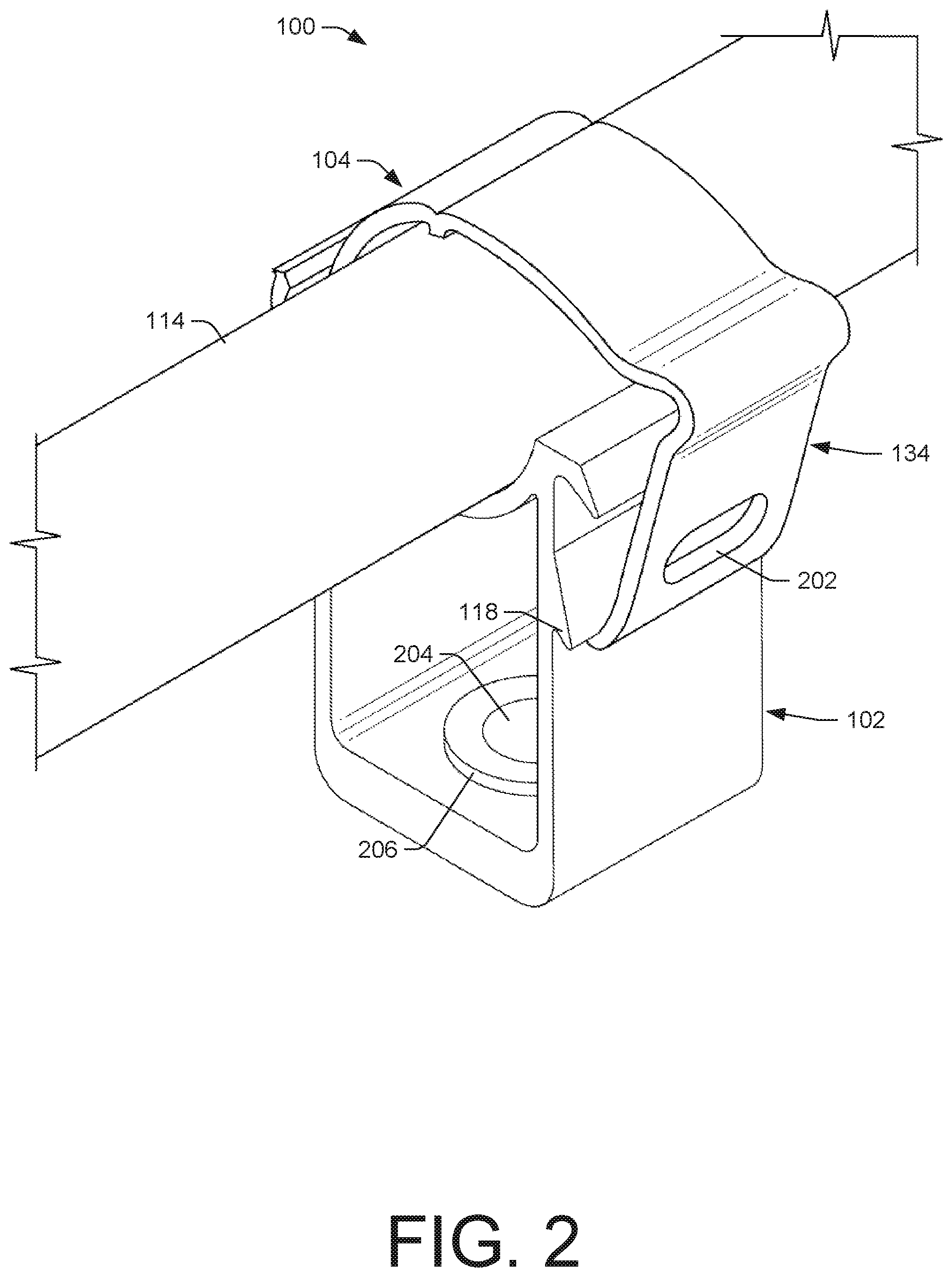 Patent US12098788 Figure 2 – Conduit mount bracket