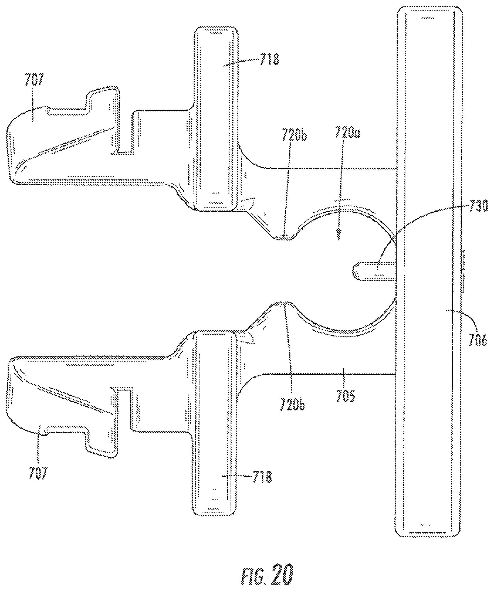 Patent US12098789 Figure 11 – Hanger for mounting cables