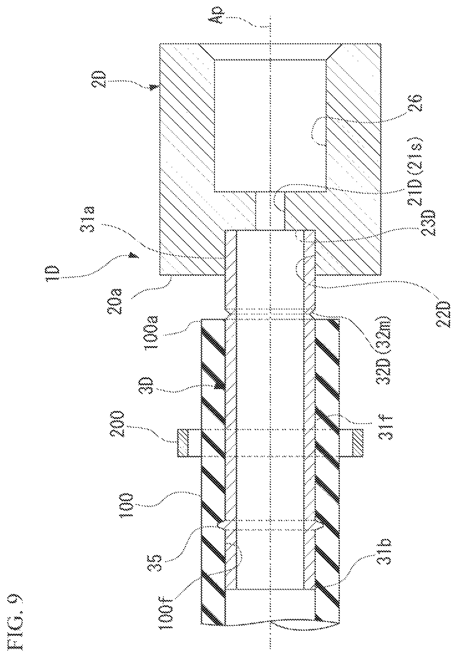 Patent US12098791 Figure 8 – Joint member, method for producing joint member, and method for connecting flexible tube to joint member