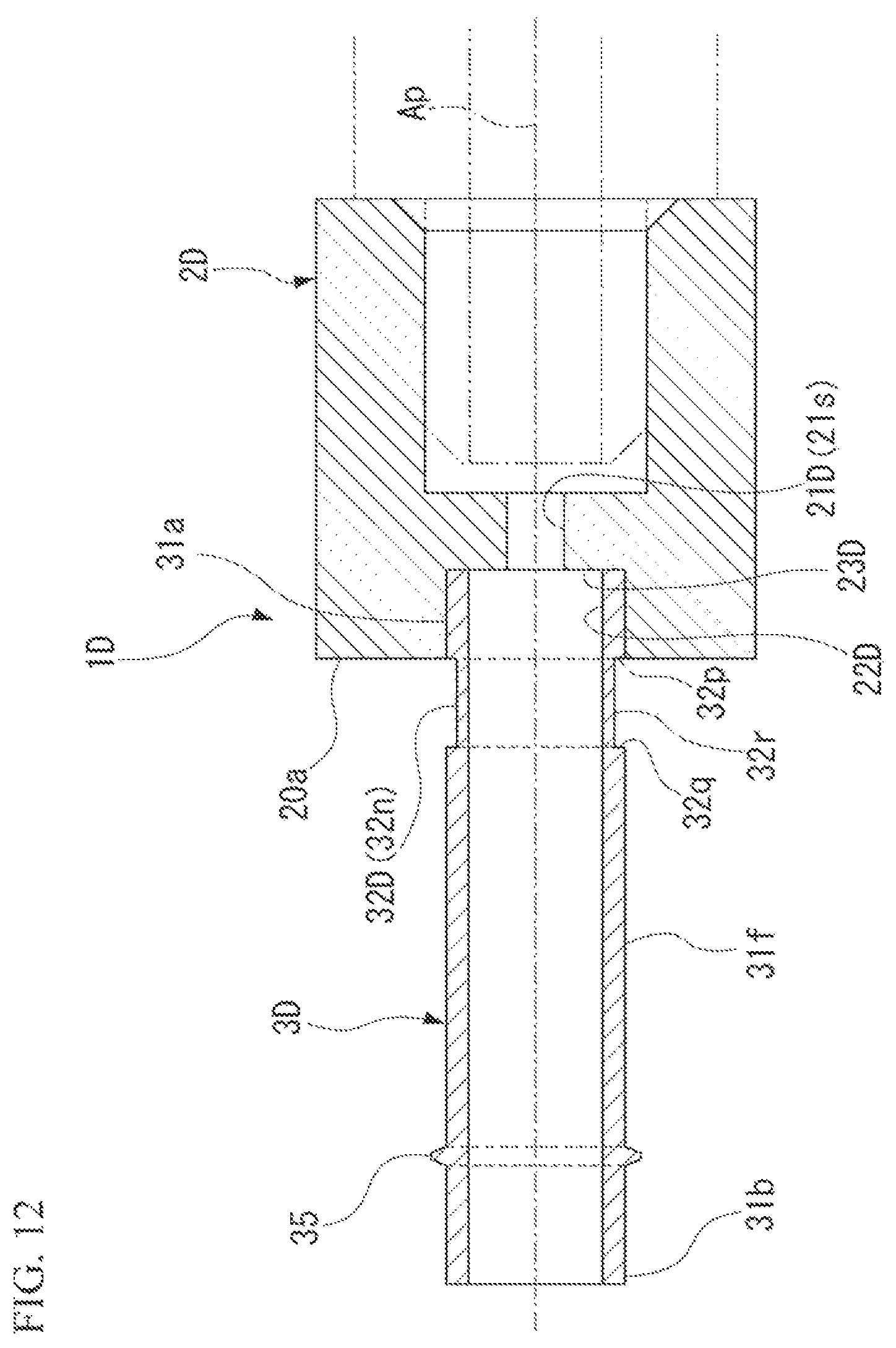 Patent US12098791 Figure 10 – Joint member, method for producing joint member, and method for connecting flexible tube to joint member