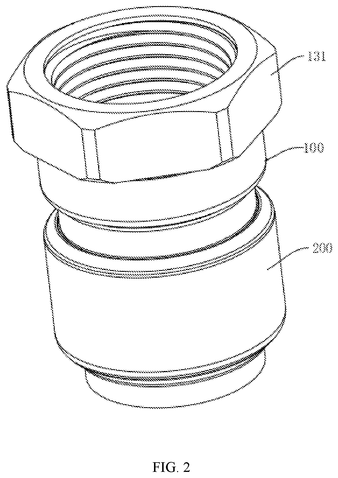 Patent US12098793 Figure 2 – Quick coupling for pipelines