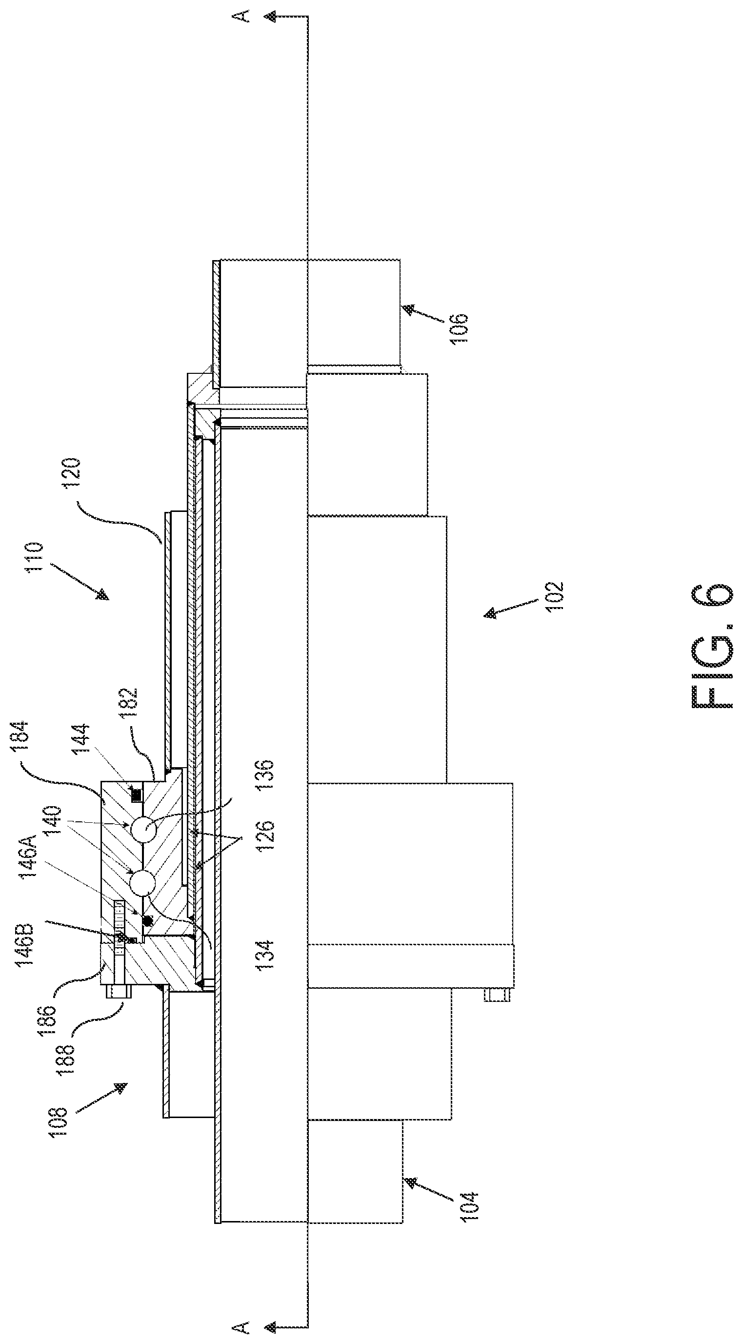 Patent US12098794 Figure 9 – Cryogenic rotating seal
