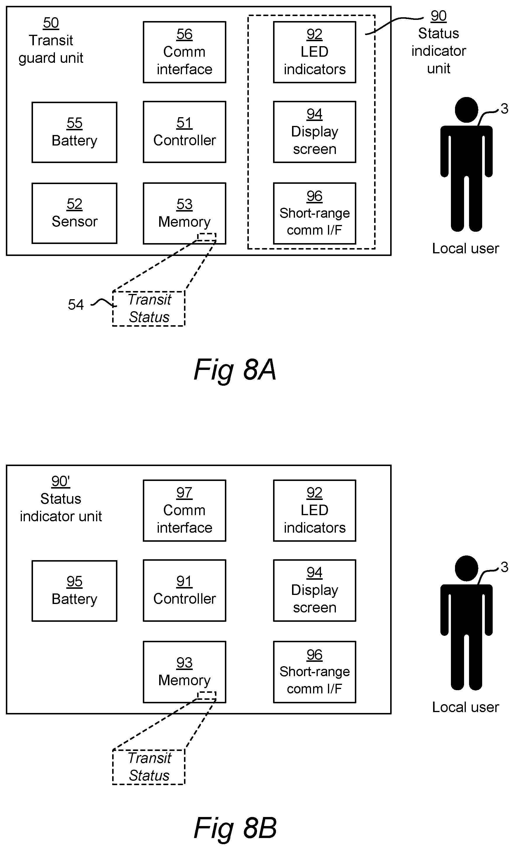 Patent US12098795 Figure 6 – Monitoring system for cable, pipe or wire transits, and a transit guard unit for use therein