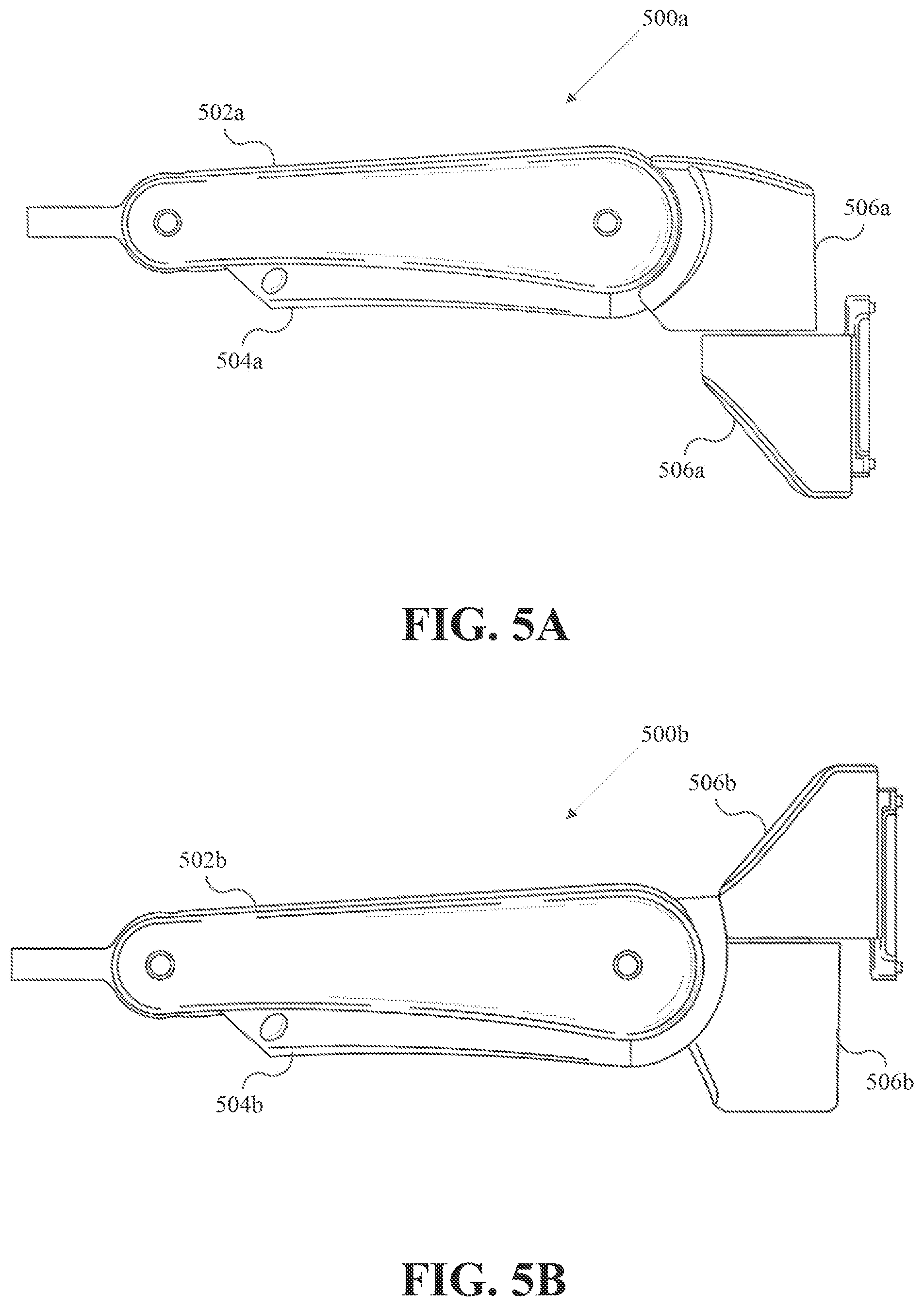 Patent US12098801 Figure 5 – Locking release mechanism for an articulated support arm