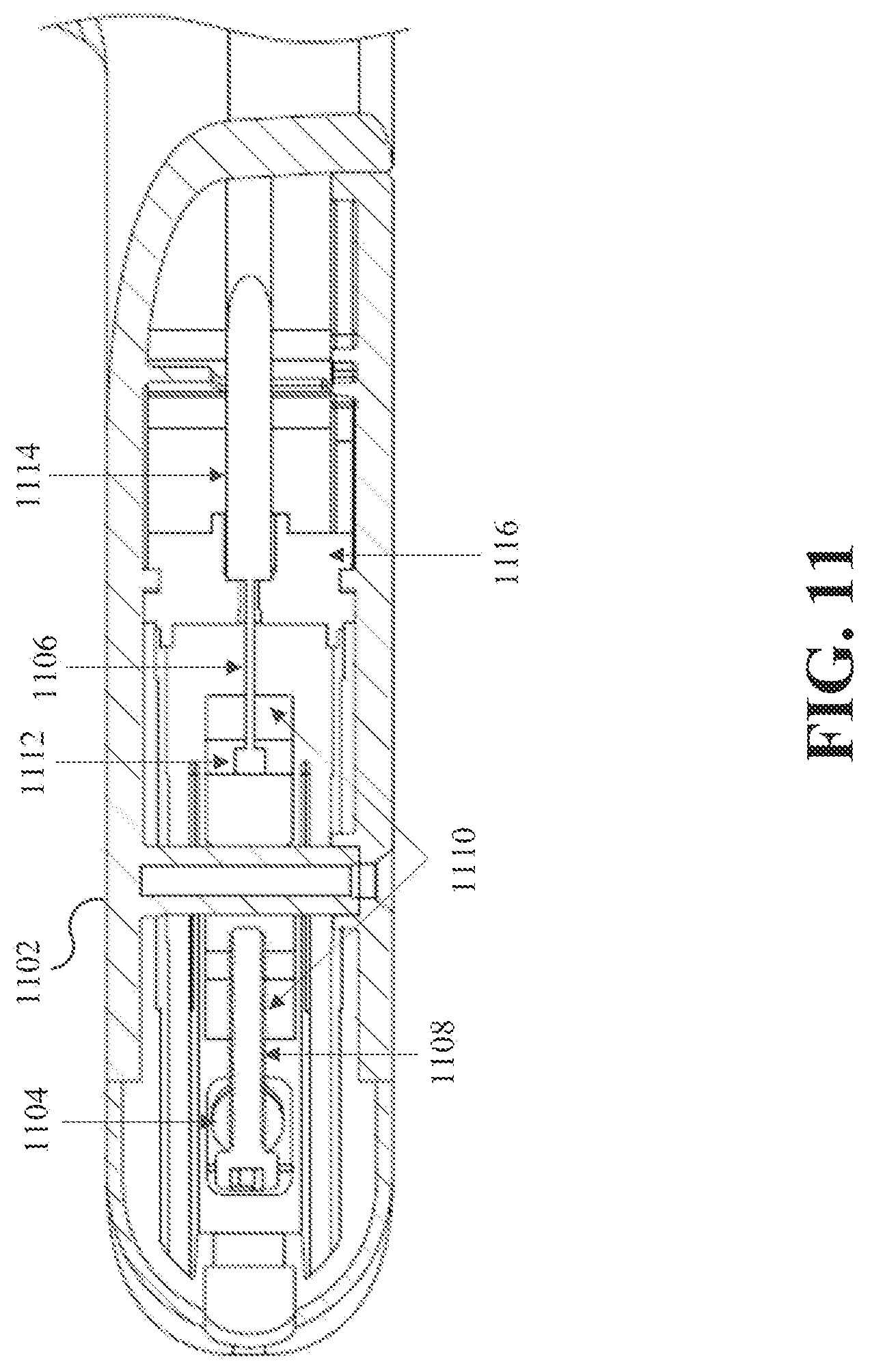 Patent US12098801 Figure 11 – Locking release mechanism for an articulated support arm