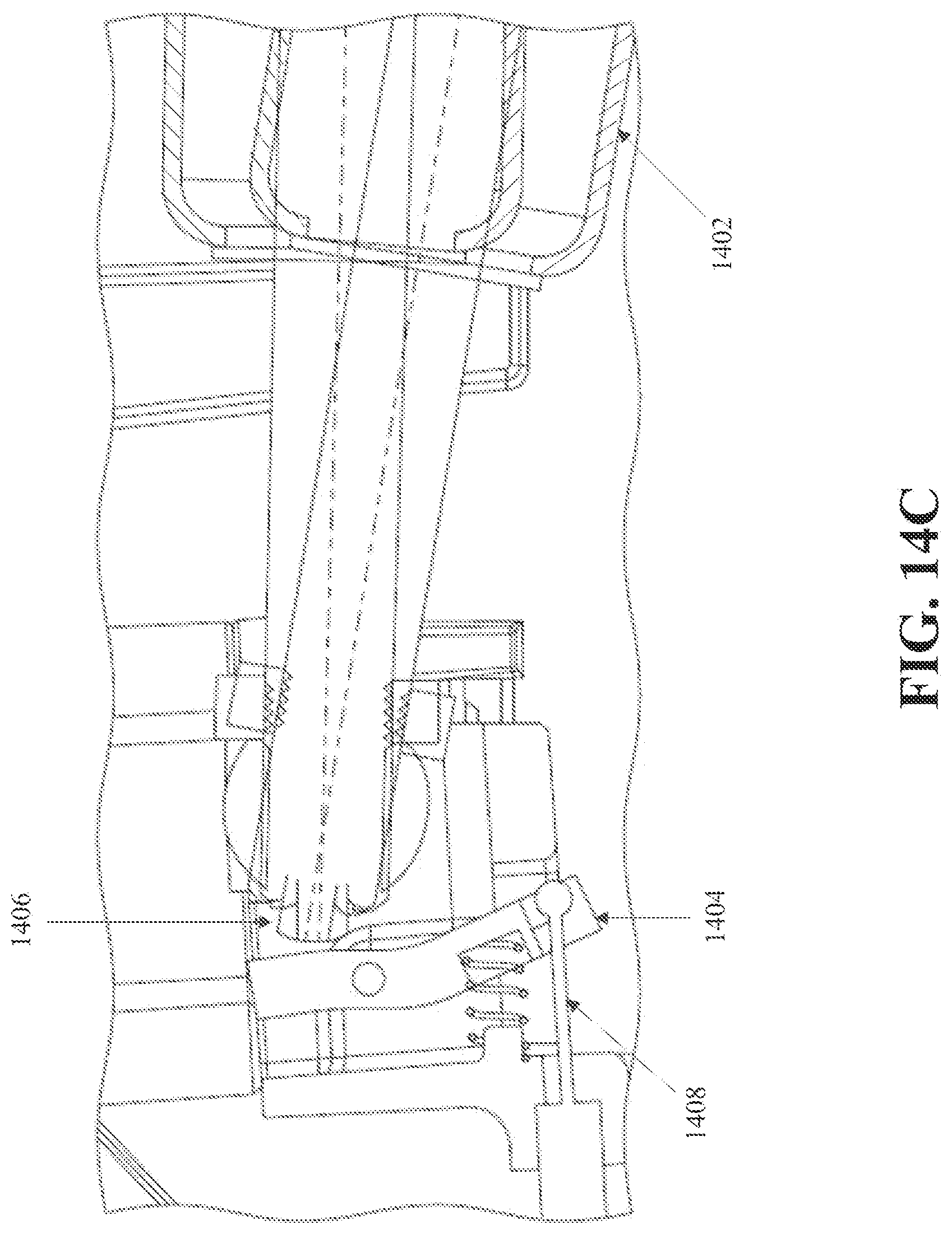Patent US12098801 Figure 15 – Locking release mechanism for an articulated support arm