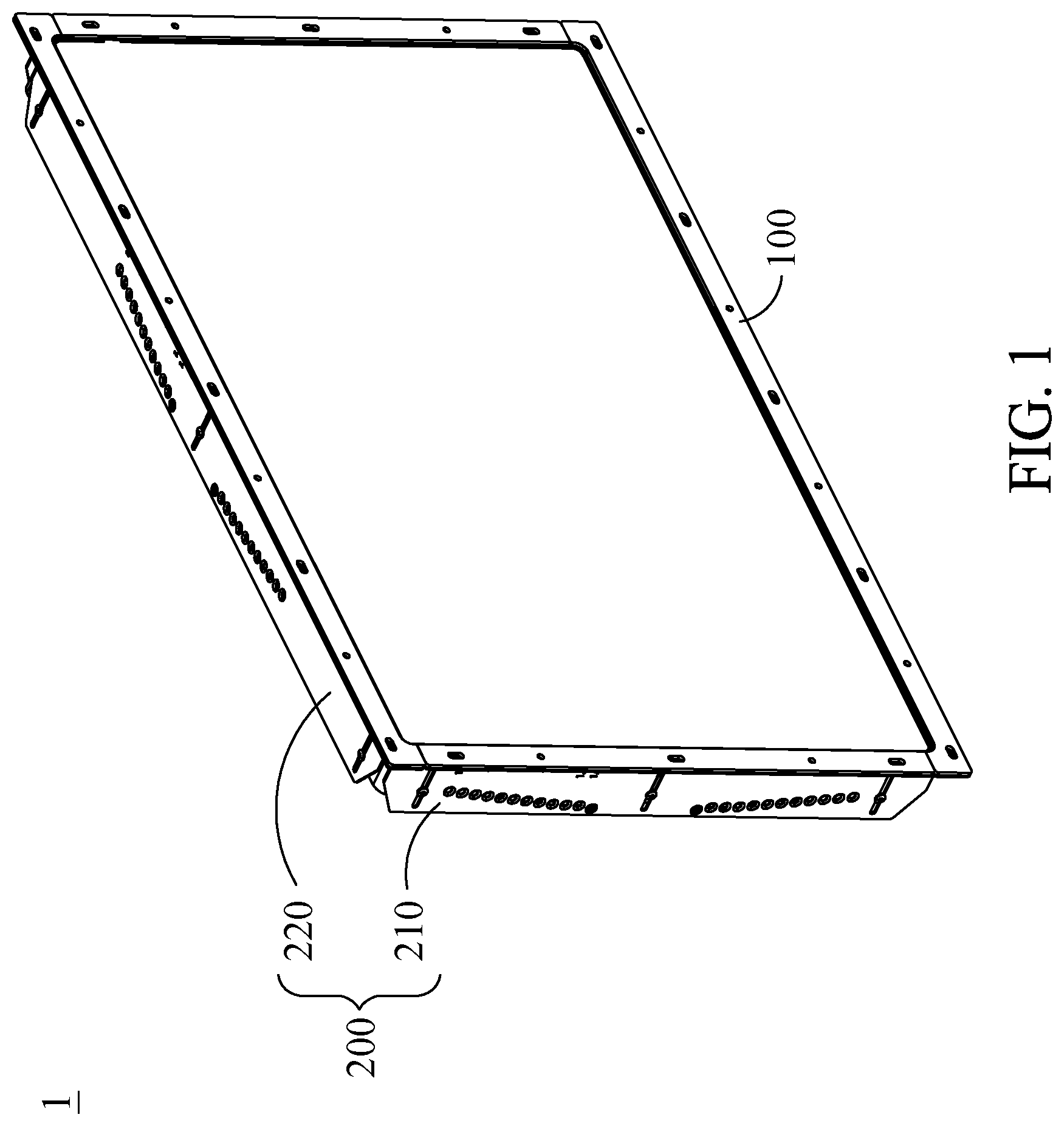 Patent US12098802 Figure 1 – Bracket assembly and electronic device