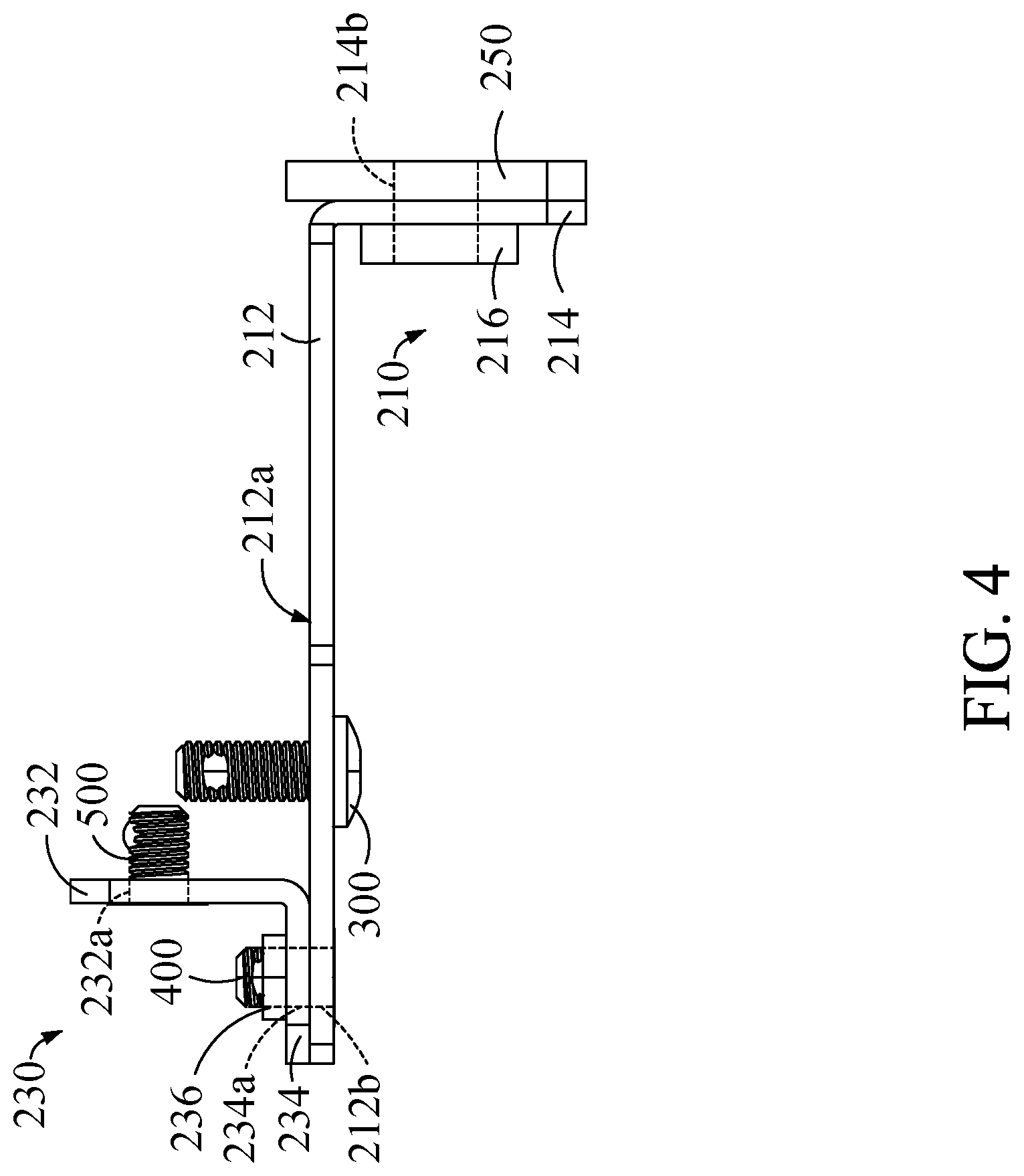 Patent US12098802 Figure 3 – Bracket assembly and electronic device
