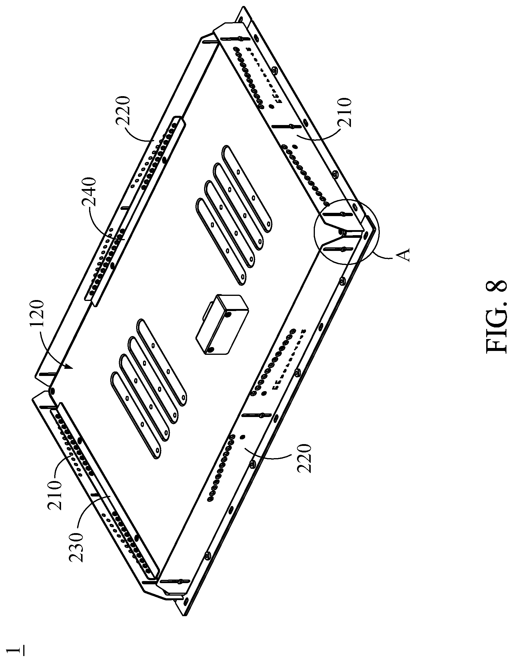 Patent US12098802 Figure 7 – Bracket assembly and electronic device
