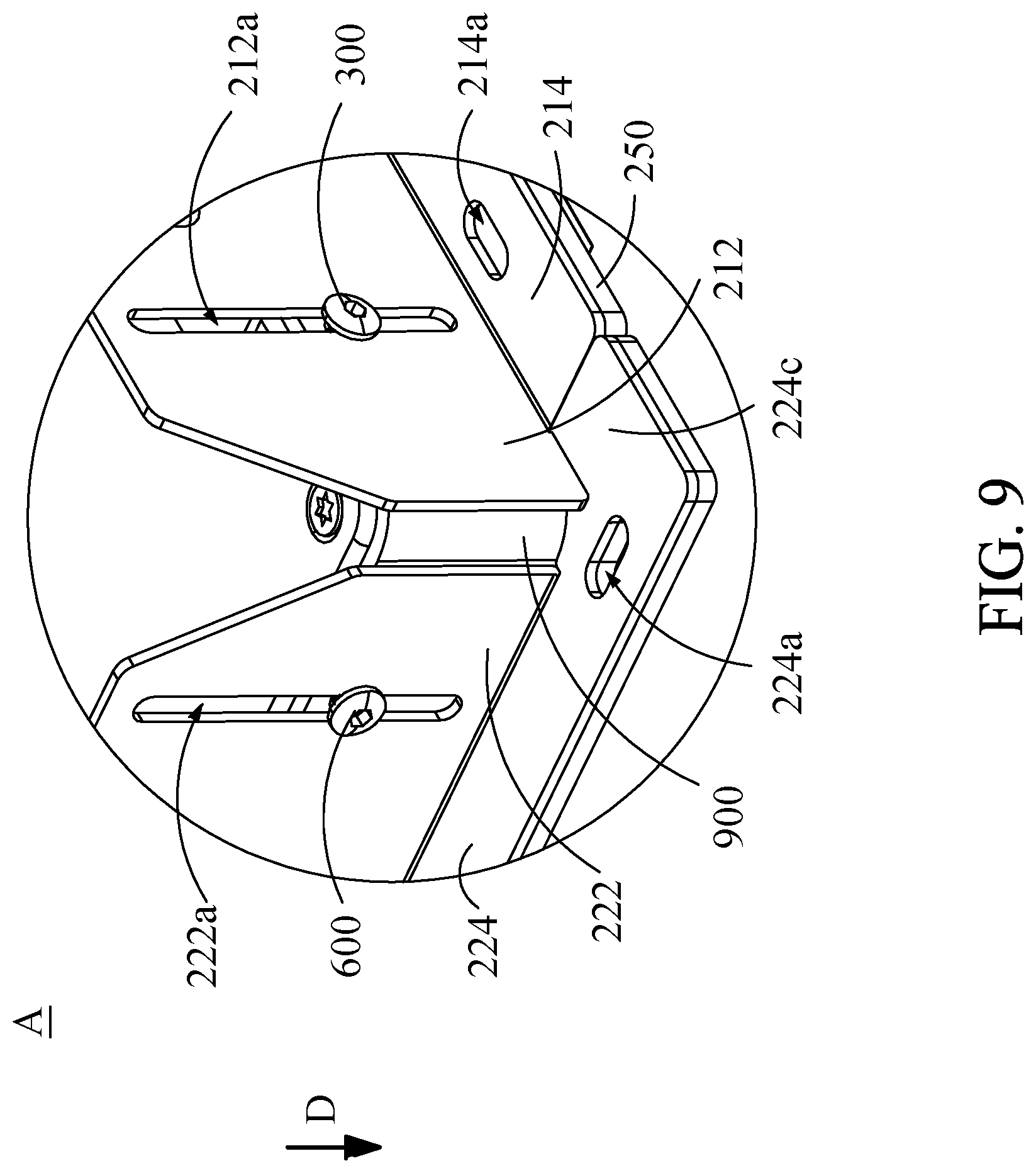 Patent US12098802 Figure 8 – Bracket assembly and electronic device