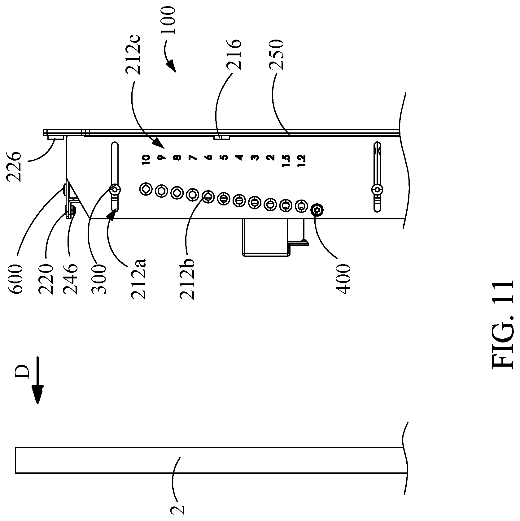 Patent US12098802 Figure 10 – Bracket assembly and electronic device